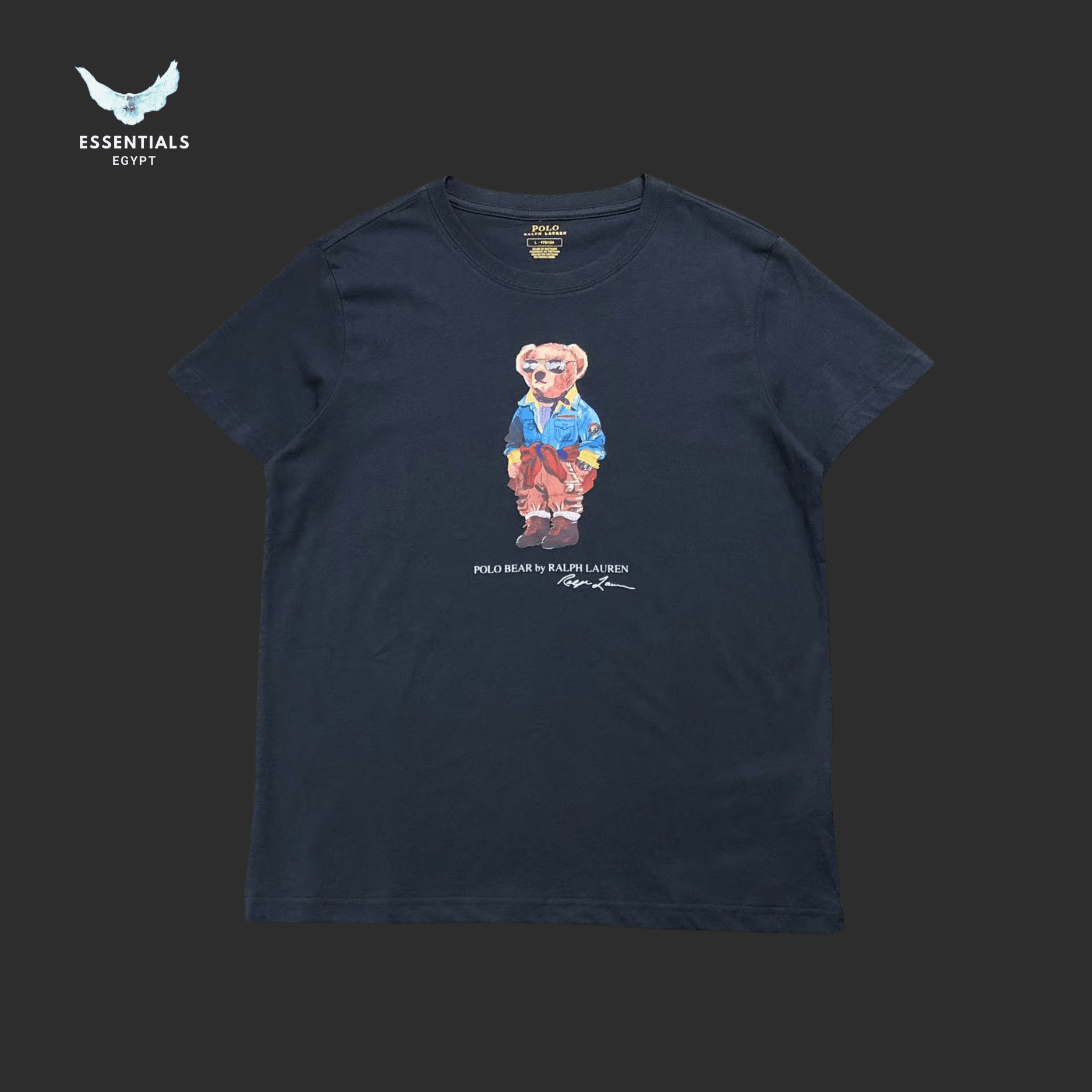 Ralph Lauren T-Shirt – Bear in Denim Jacket - ESSENTIALS EGYPT