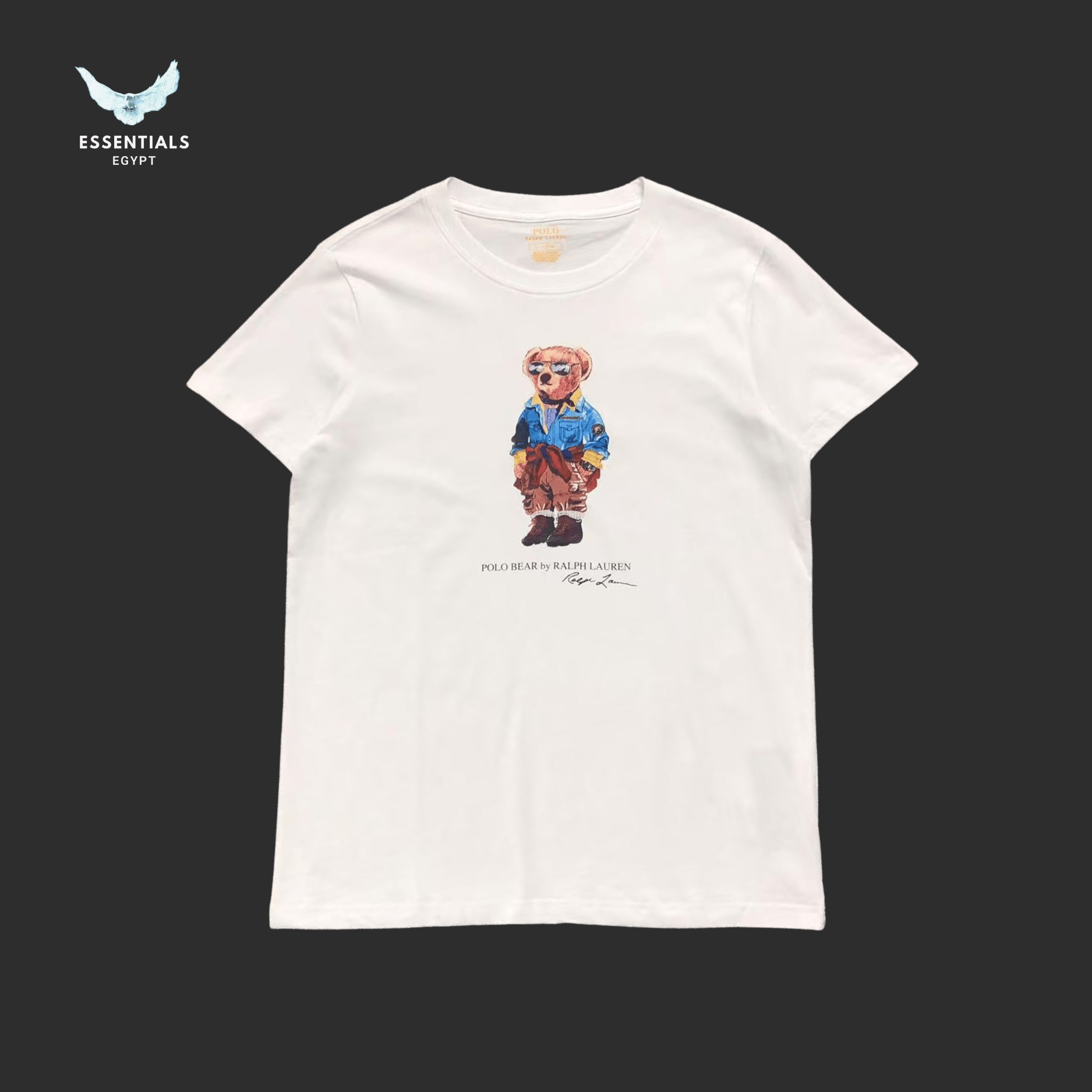 Ralph Lauren T-Shirt – Bear in Denim Jacket - ESSENTIALS EGYPT