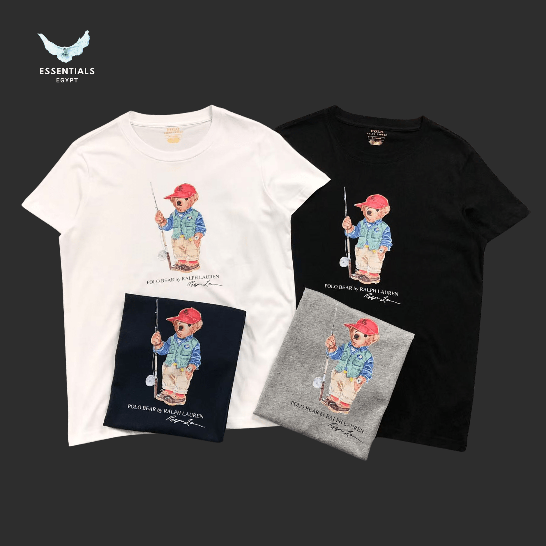 Ralph Lauren T-Shirt – Bear in White Sweater - ESSENTIALS EGYPT