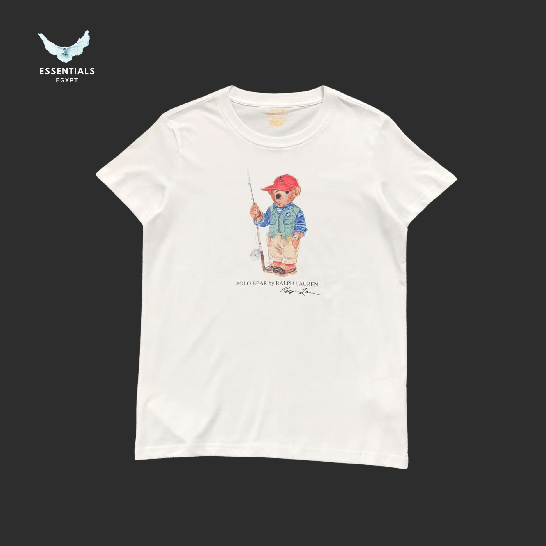 Ralph Lauren T-Shirt – Bear in White Sweater - ESSENTIALS EGYPT