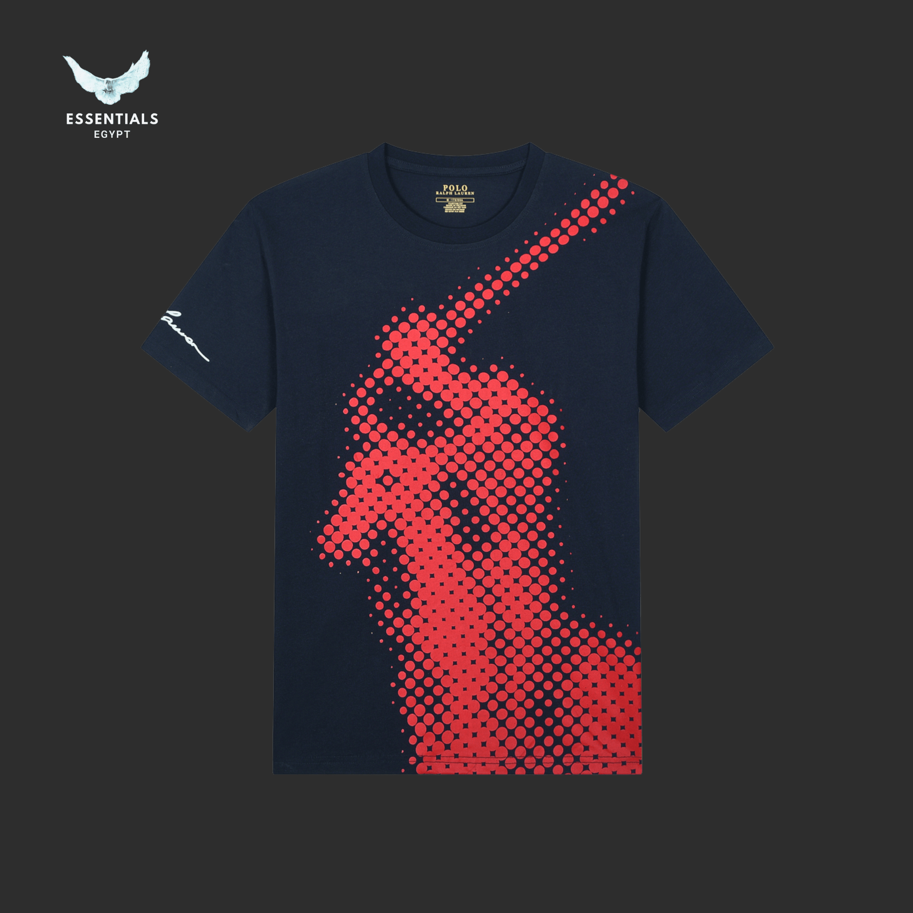 Ralph Lauren T-Shirt – Diagonal Block Print - ESSENTIALS EGYPT