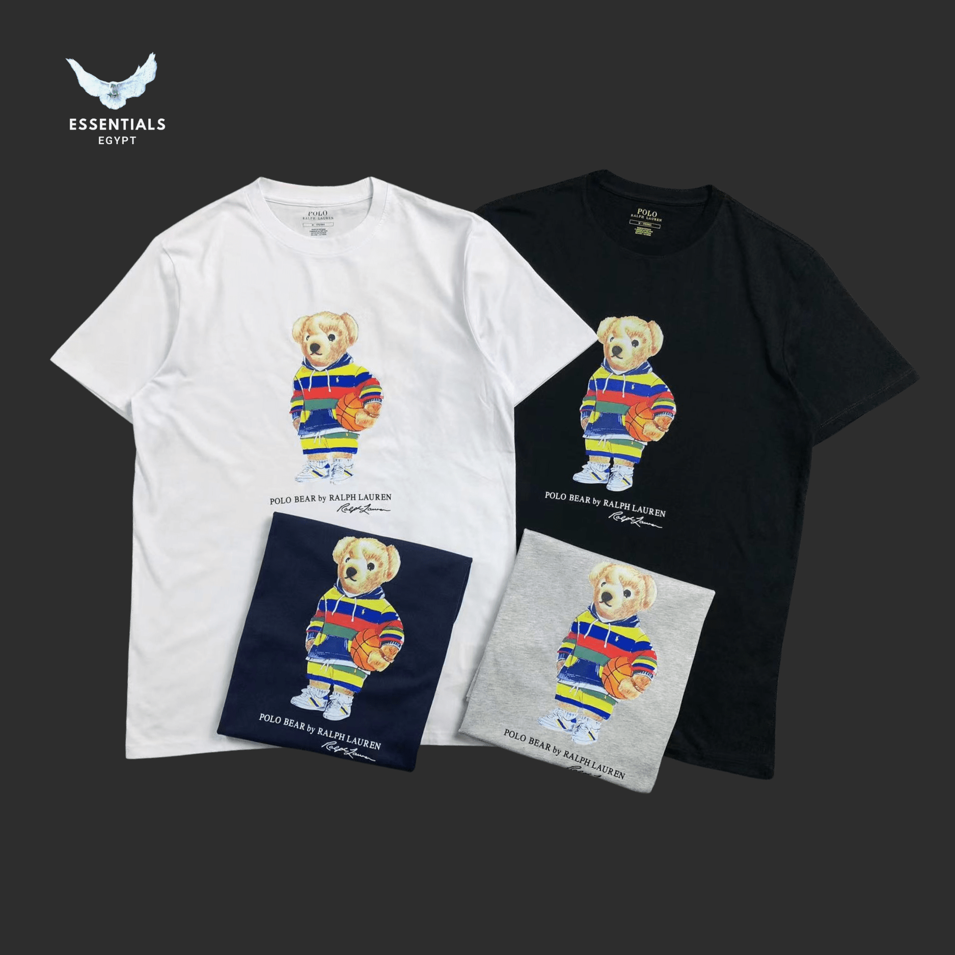 Ralph Lauren T-Shirt – Bear with Rugby Ball - ESSENTIALS EGYPT