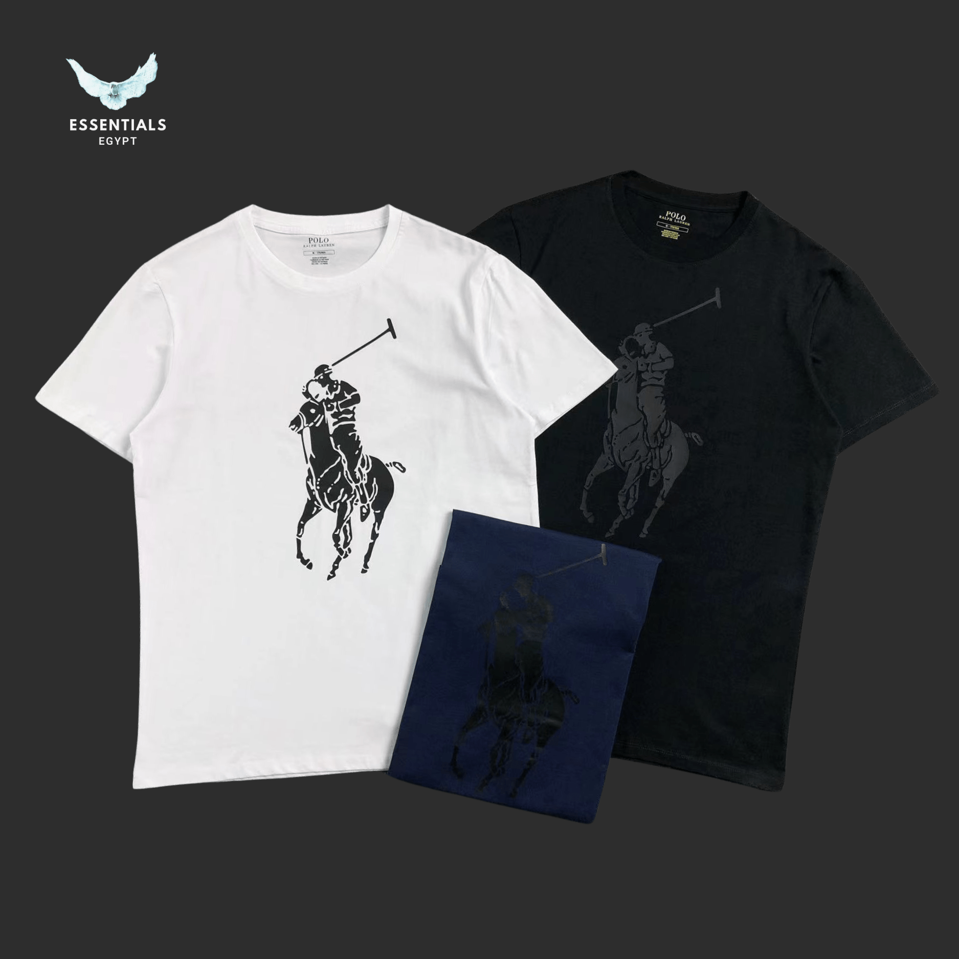 Ralph Lauren T-Shirt – Large Polo Horse Graphic - ESSENTIALS EGYPT