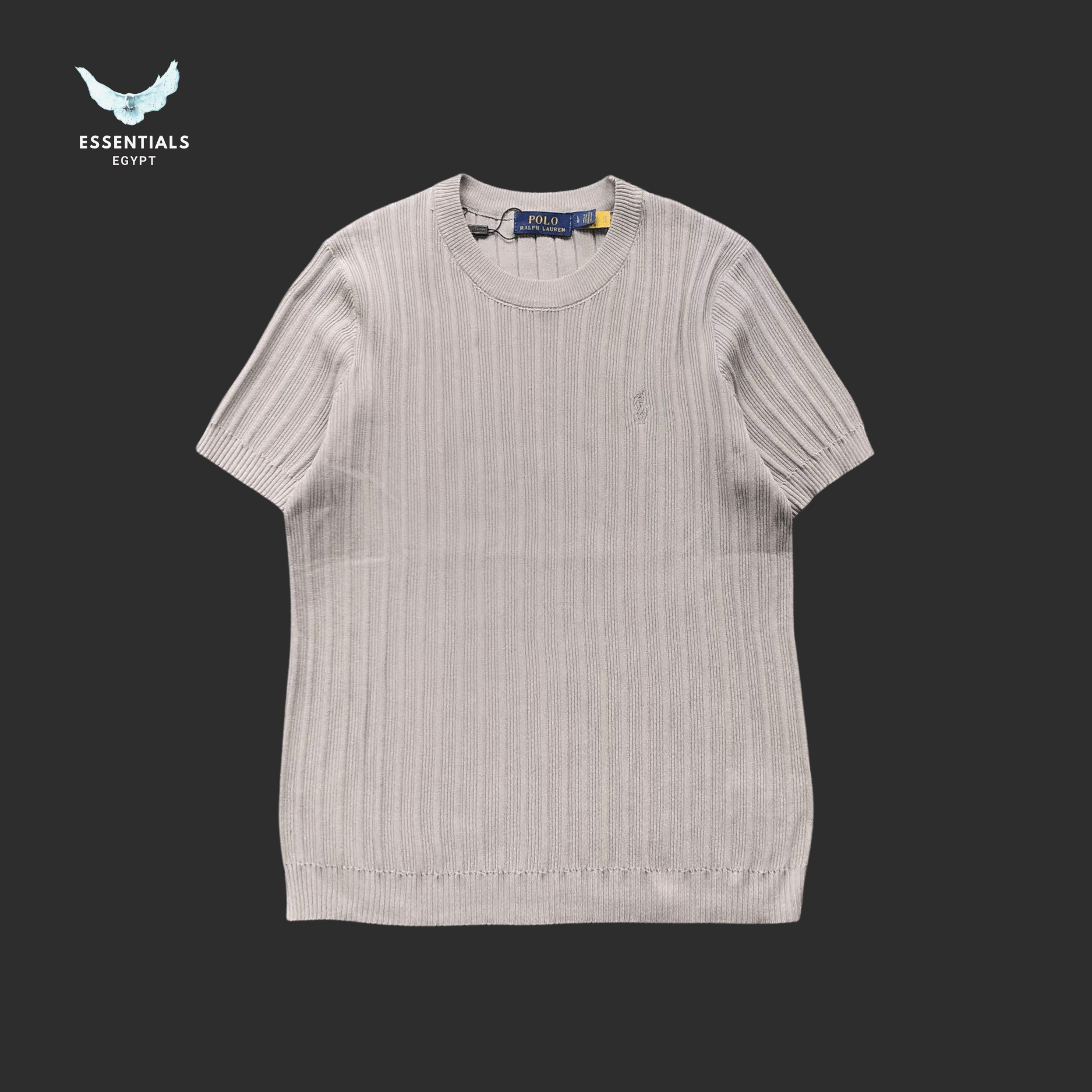 Ralph Lauren T-Shirt – Ribbed Knit Edition - ESSENTIALS EGYPT