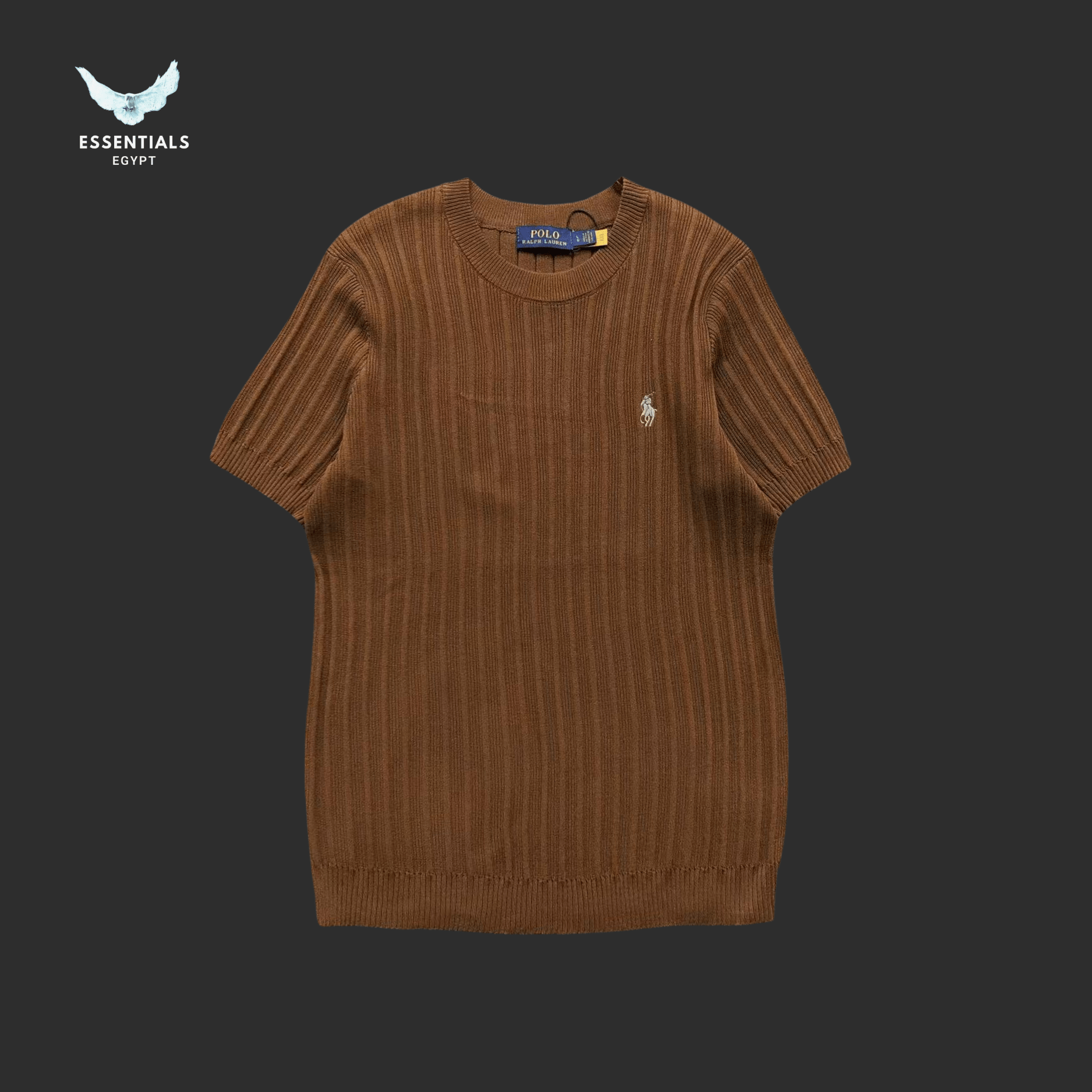 Ralph Lauren T-Shirt – Ribbed Knit Edition - ESSENTIALS EGYPT