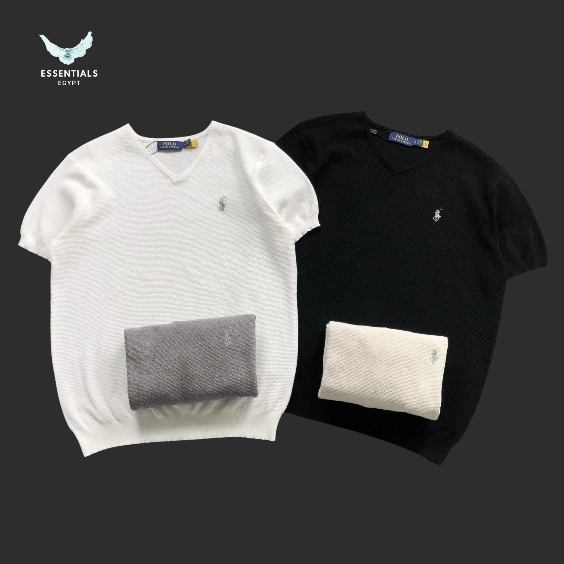 Ralph Lauren T-Shirt – Soft Ribbed Crewneck - ESSENTIALS EGYPT