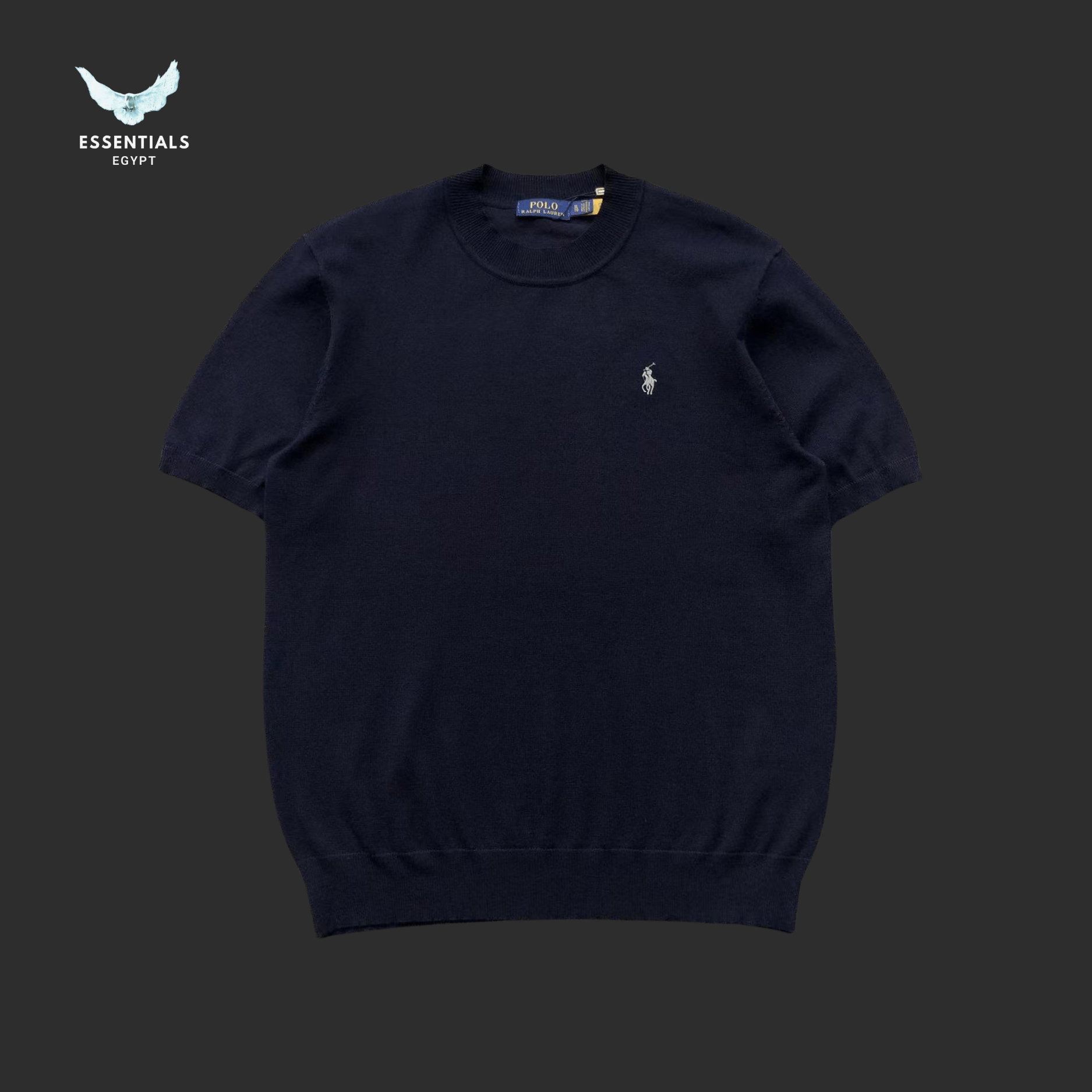 Ralph Lauren T-Shirt – Tonal Logo Cotton - ESSENTIALS EGYPT