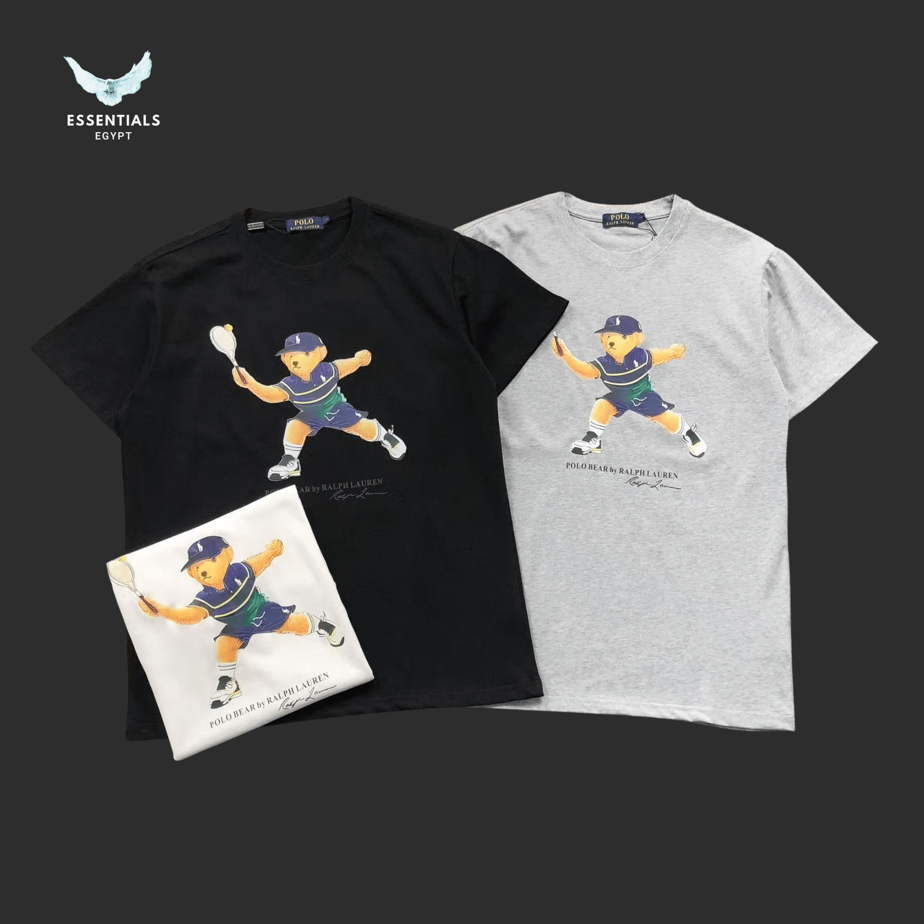 Ralph Lauren T-Shirt – Tennis Bear Print - ESSENTIALS EGYPT