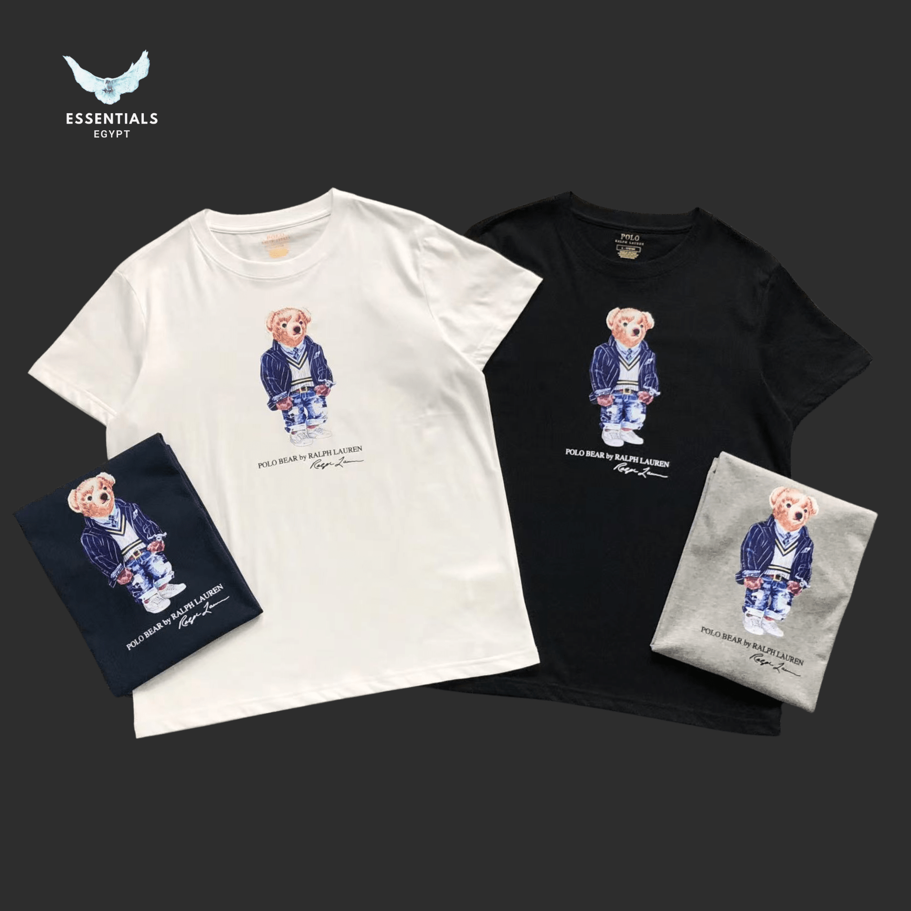 Ralph Lauren T-Shirt – Bear in College Fit - ESSENTIALS EGYPT