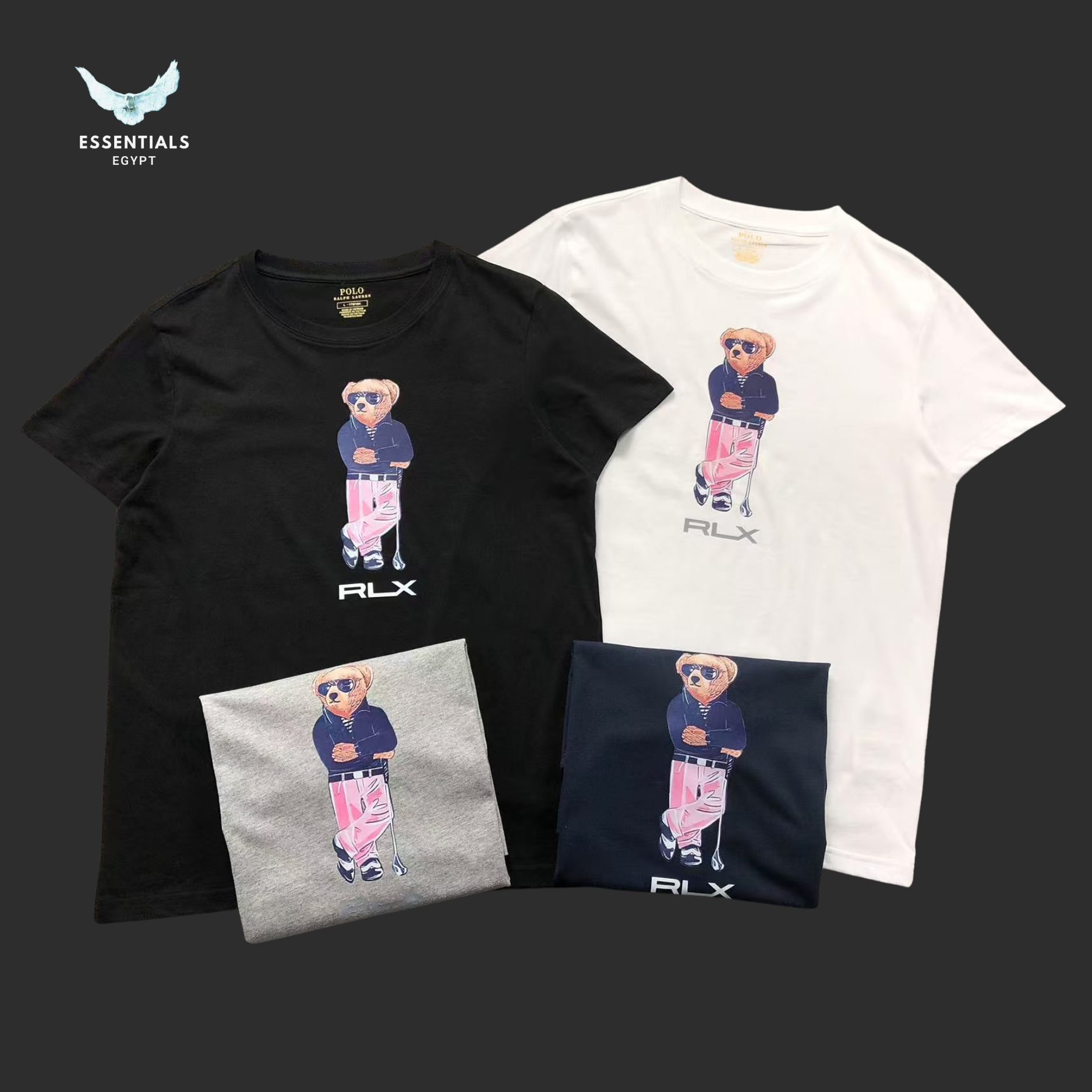 Ralph Lauren T-Shirt – RLX Bear with Pink Pants