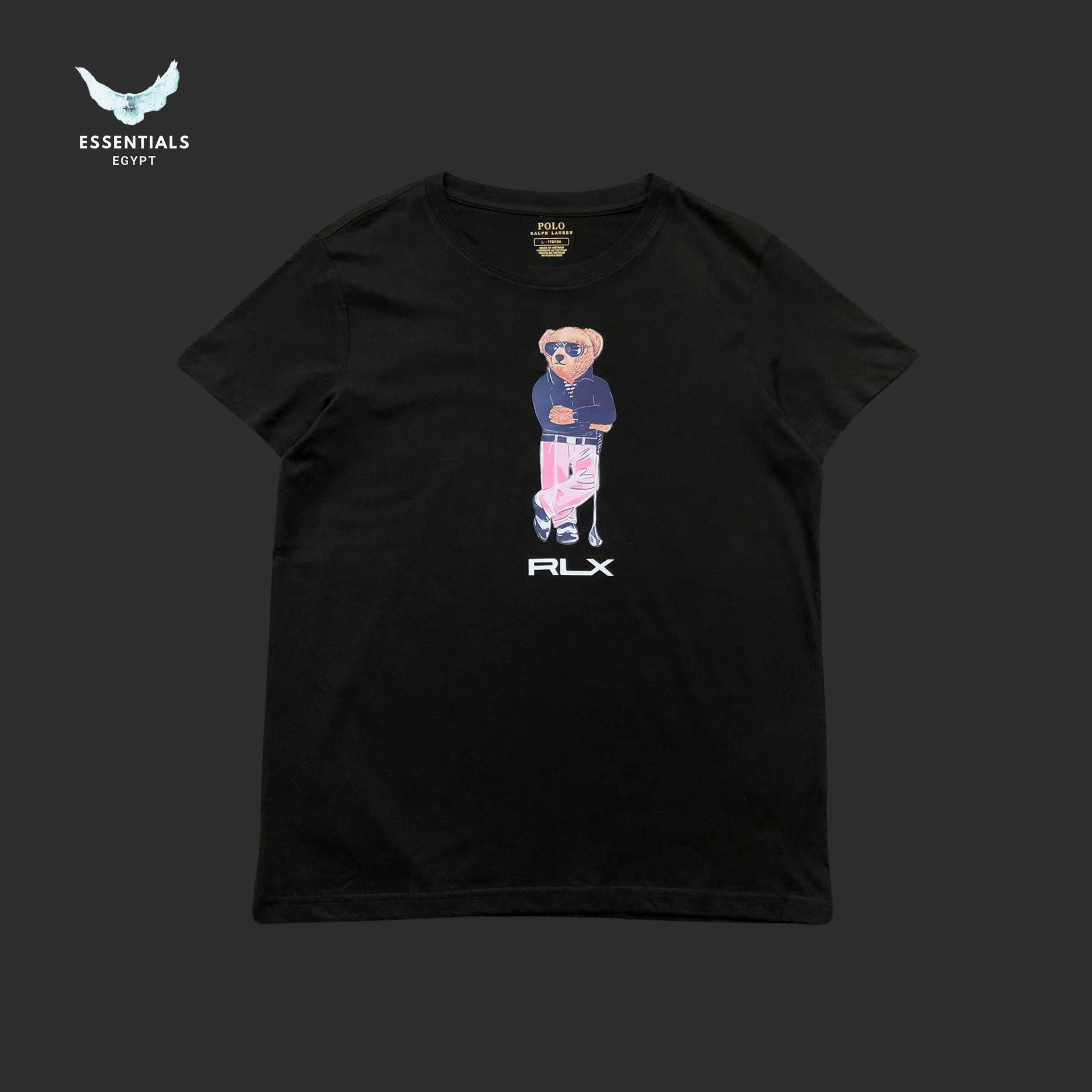 Ralph Lauren T-Shirt – RLX Bear with Pink Pants - ESSENTIALS EGYPT