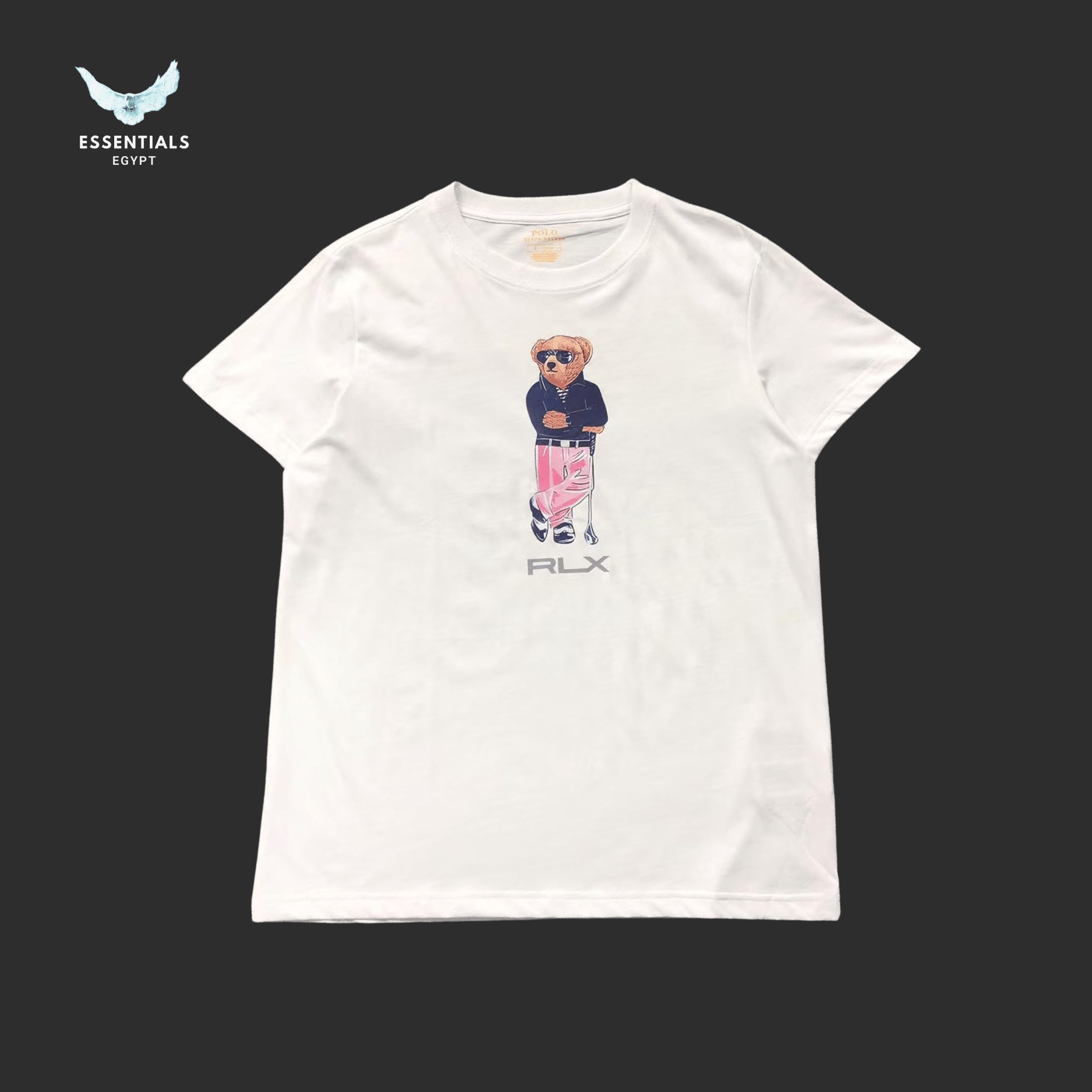 Ralph Lauren T-Shirt – RLX Bear with Pink Pants - ESSENTIALS EGYPT