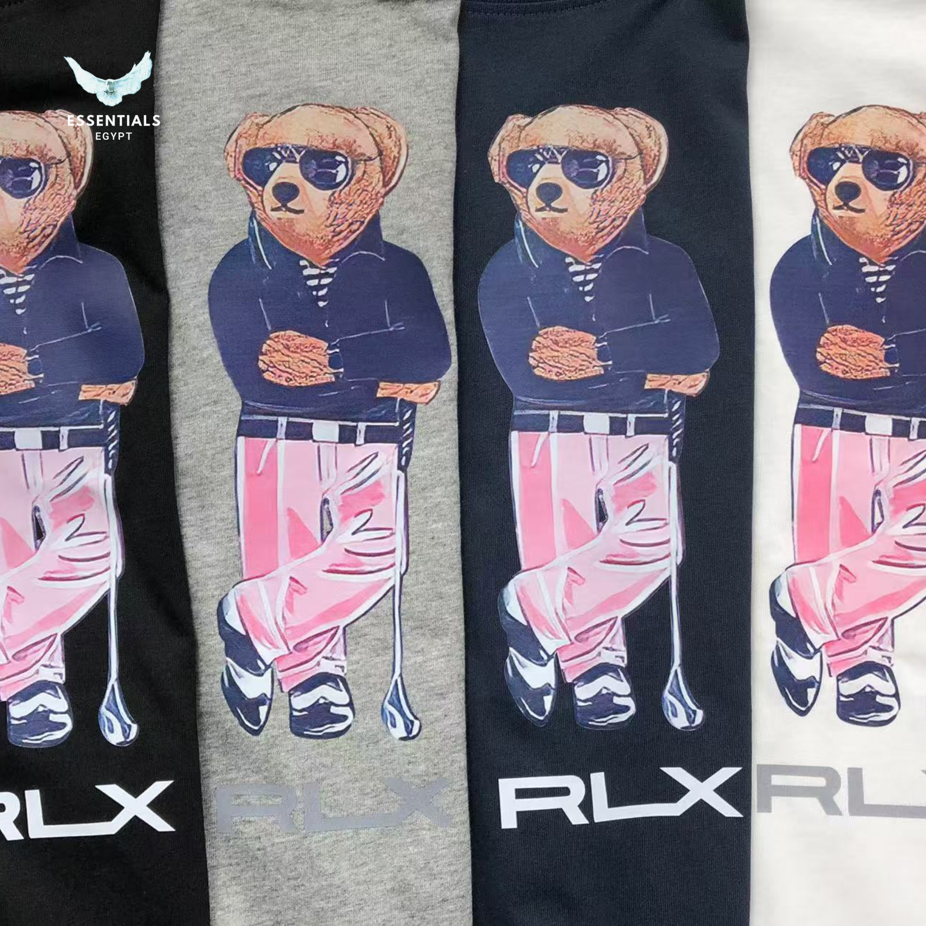 Ralph Lauren T-Shirt – RLX Bear with Pink Pants