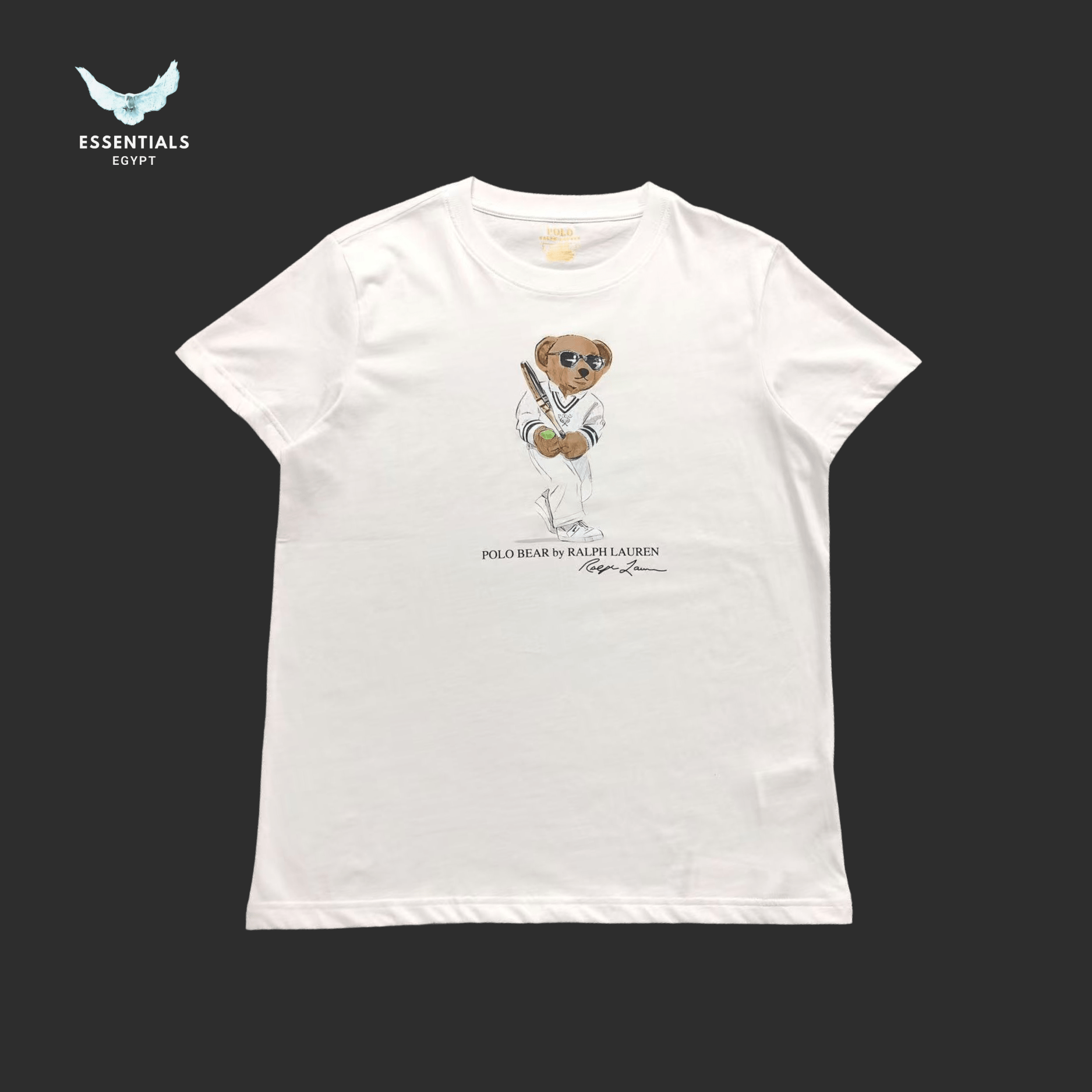 Ralph Lauren T-Shirt – Polo Bear in All - White Fit - ESSENTIALS EGYPT