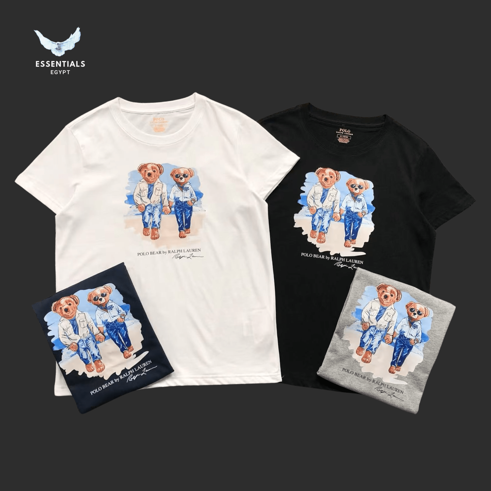 Ralph Lauren T-Shirt – Duo Bear Prep Style - ESSENTIALS EGYPT