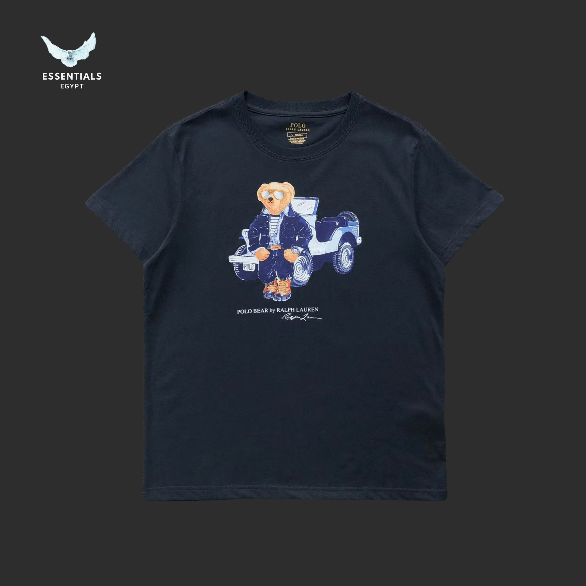 Ralph Lauren T-Shirt – Bear with Vintage Car Print - ESSENTIALS EGYPT