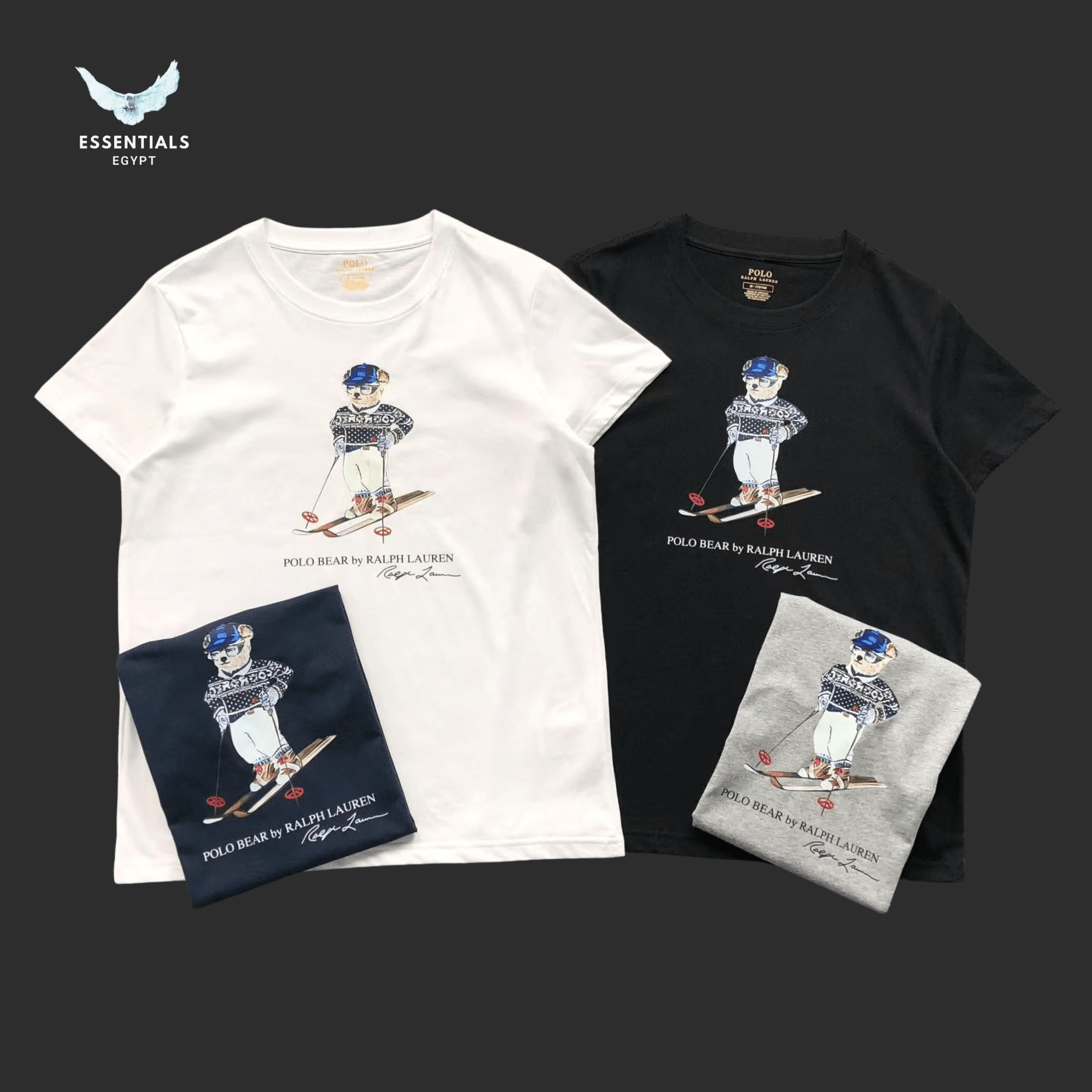 Ralph Lauren T-Shirt – Snowboard Bear Print - ESSENTIALS EGYPT