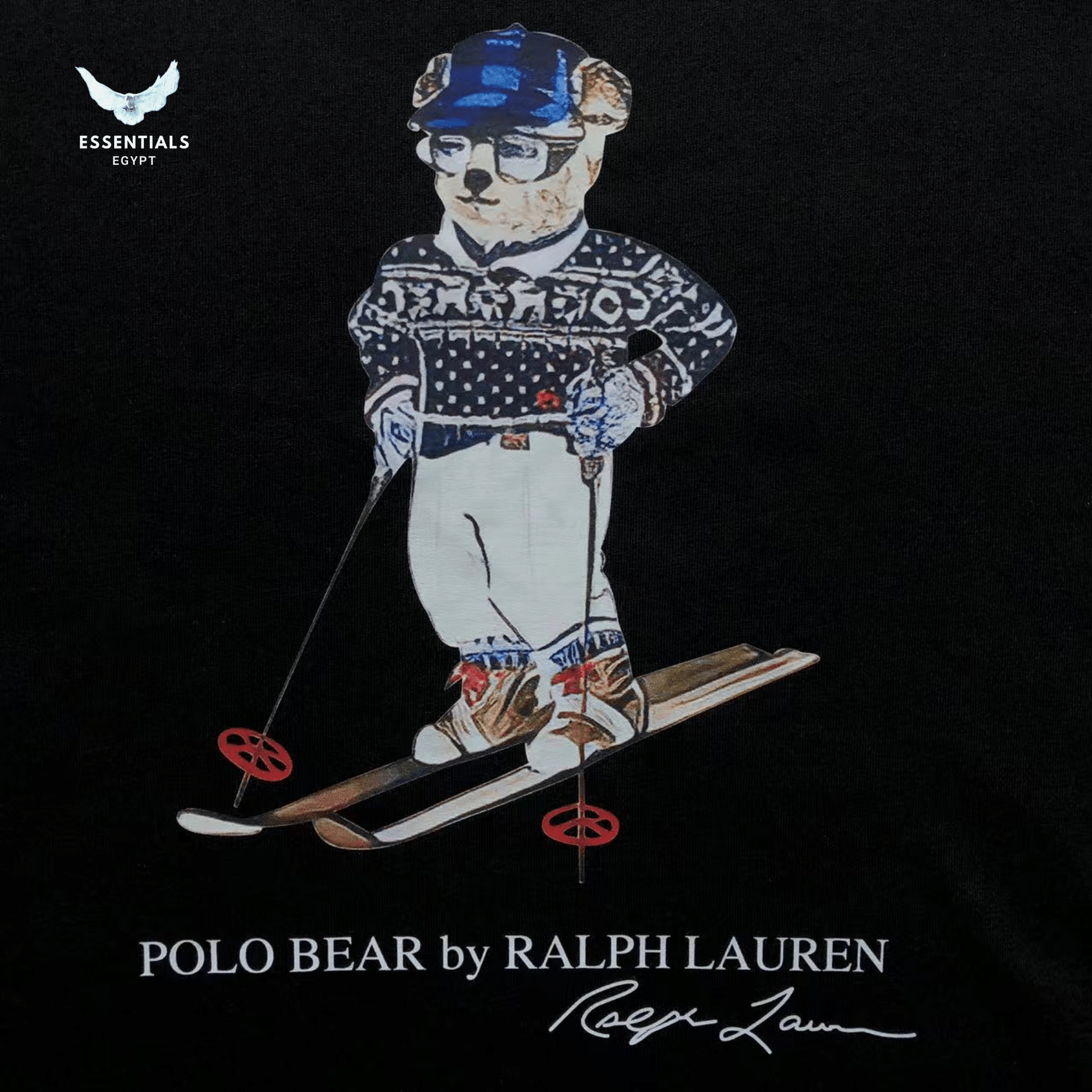 Ralph Lauren T-Shirt – Snowboard Bear Print - ESSENTIALS EGYPT