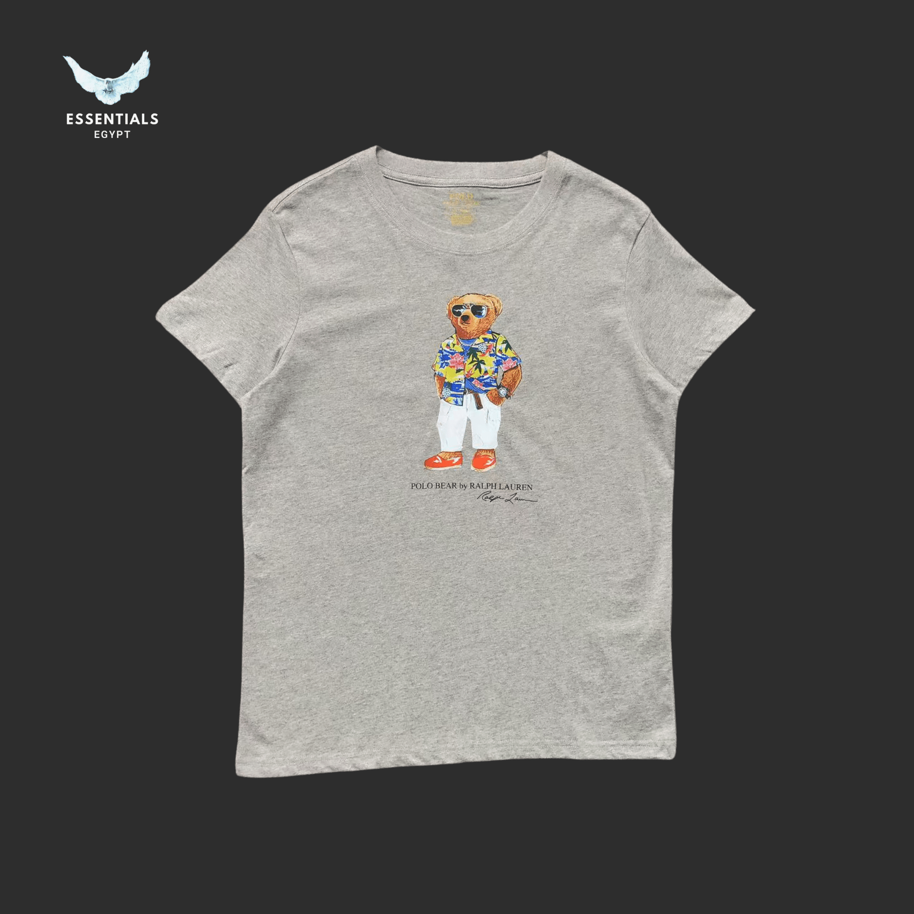 Ralph Lauren T-Shirt – Bear in Floral Shirt - ESSENTIALS EGYPT