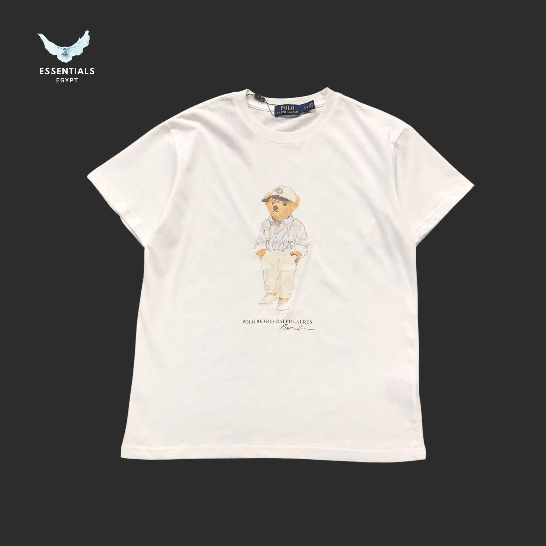Ralph Lauren T-Shirt – Polo Bear in Linen Shirt - ESSENTIALS EGYPT
