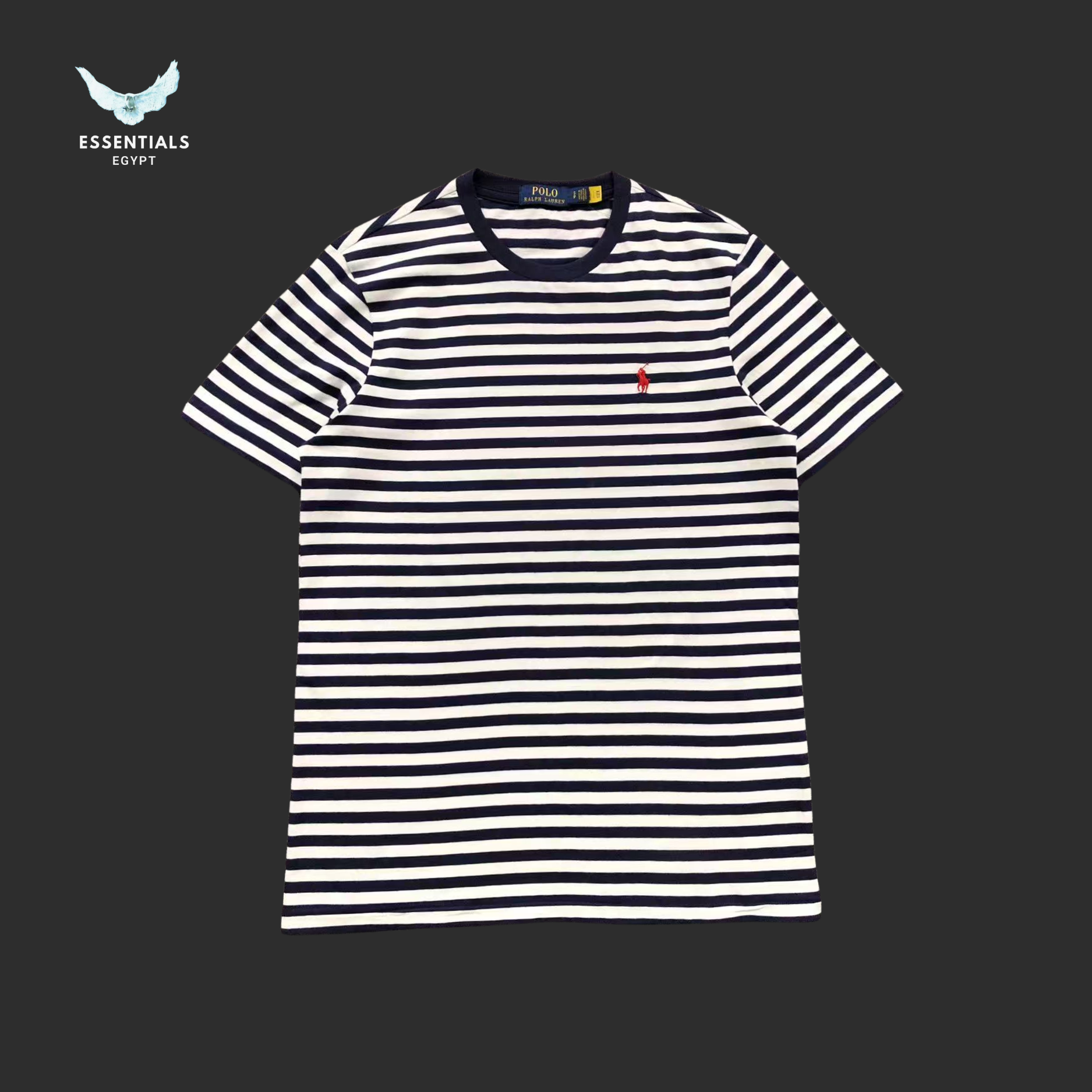Ralph Lauren T-Shirt – Striped Crewneck - ESSENTIALS EGYPT