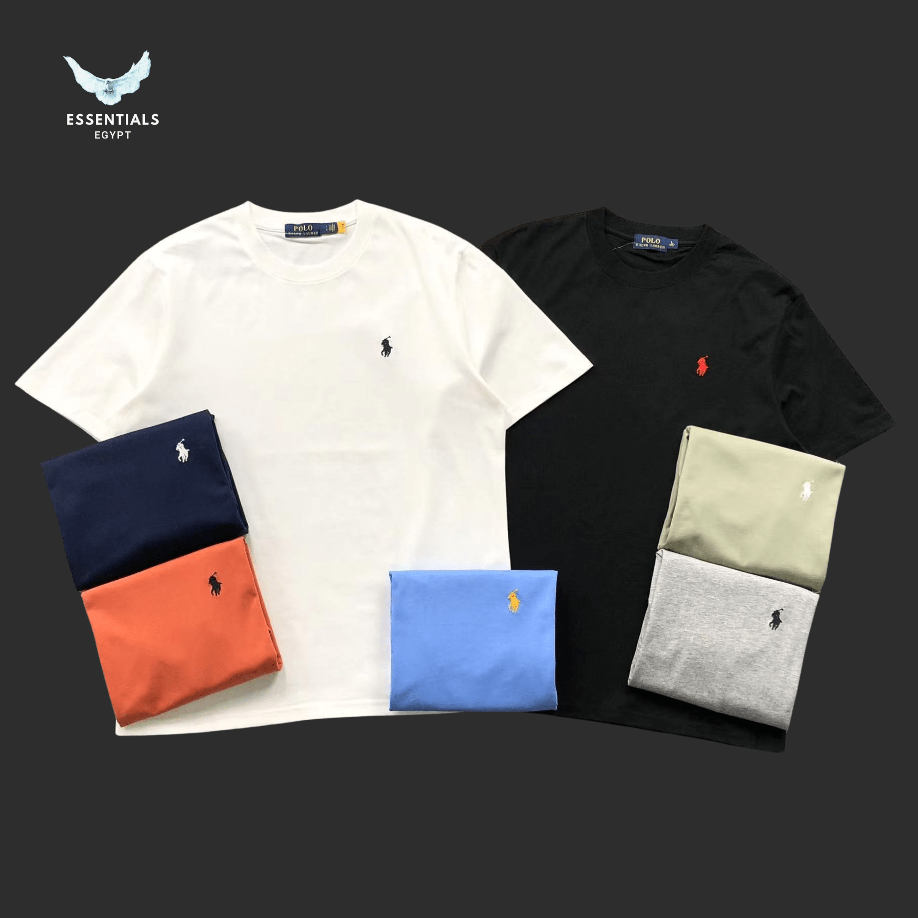 Ralph Lauren T-Shirt – Minimal Pony Logo - ESSENTIALS EGYPT