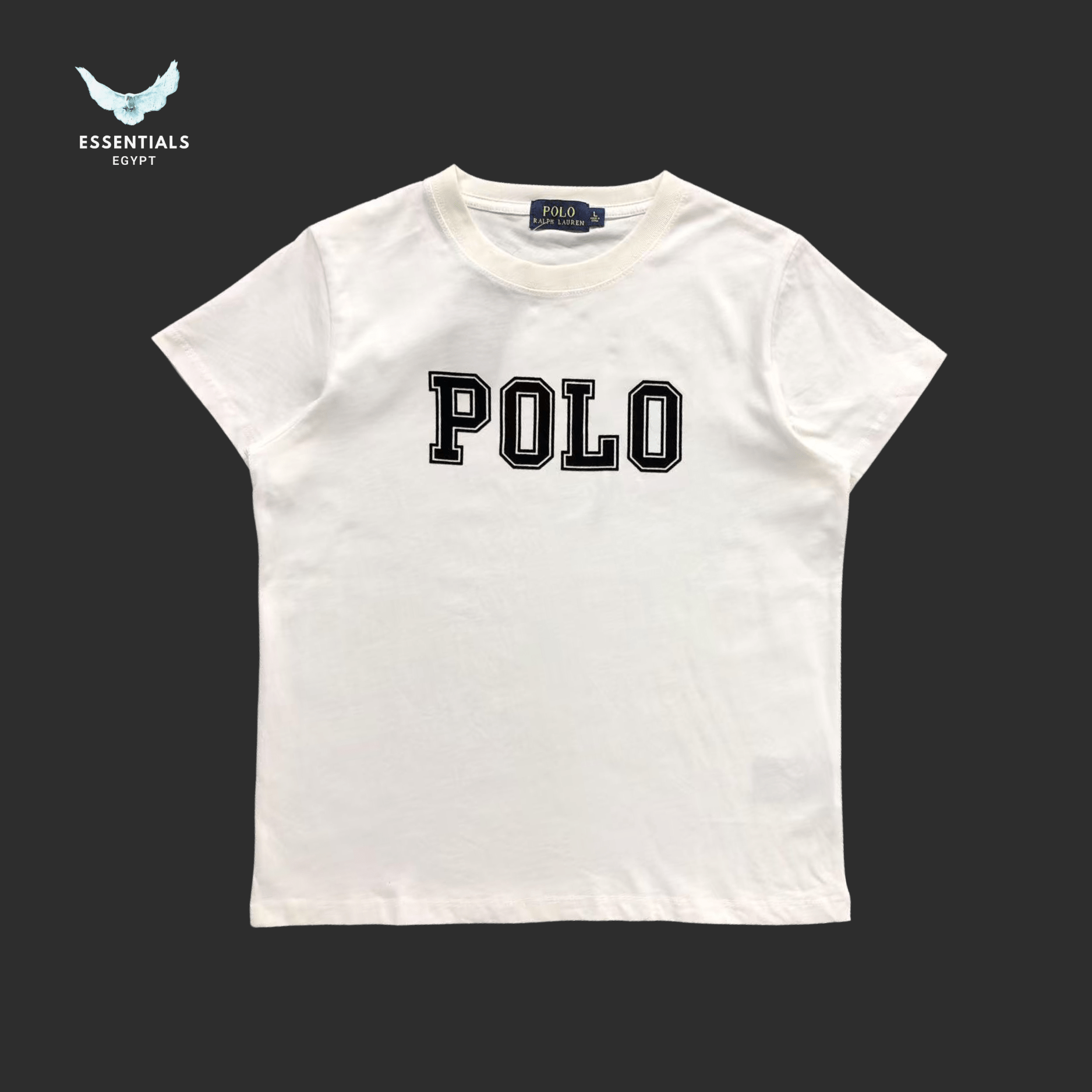 Ralph Lauren T-Shirt – Polo Text Logo (Women) - ESSENTIALS EGYPT