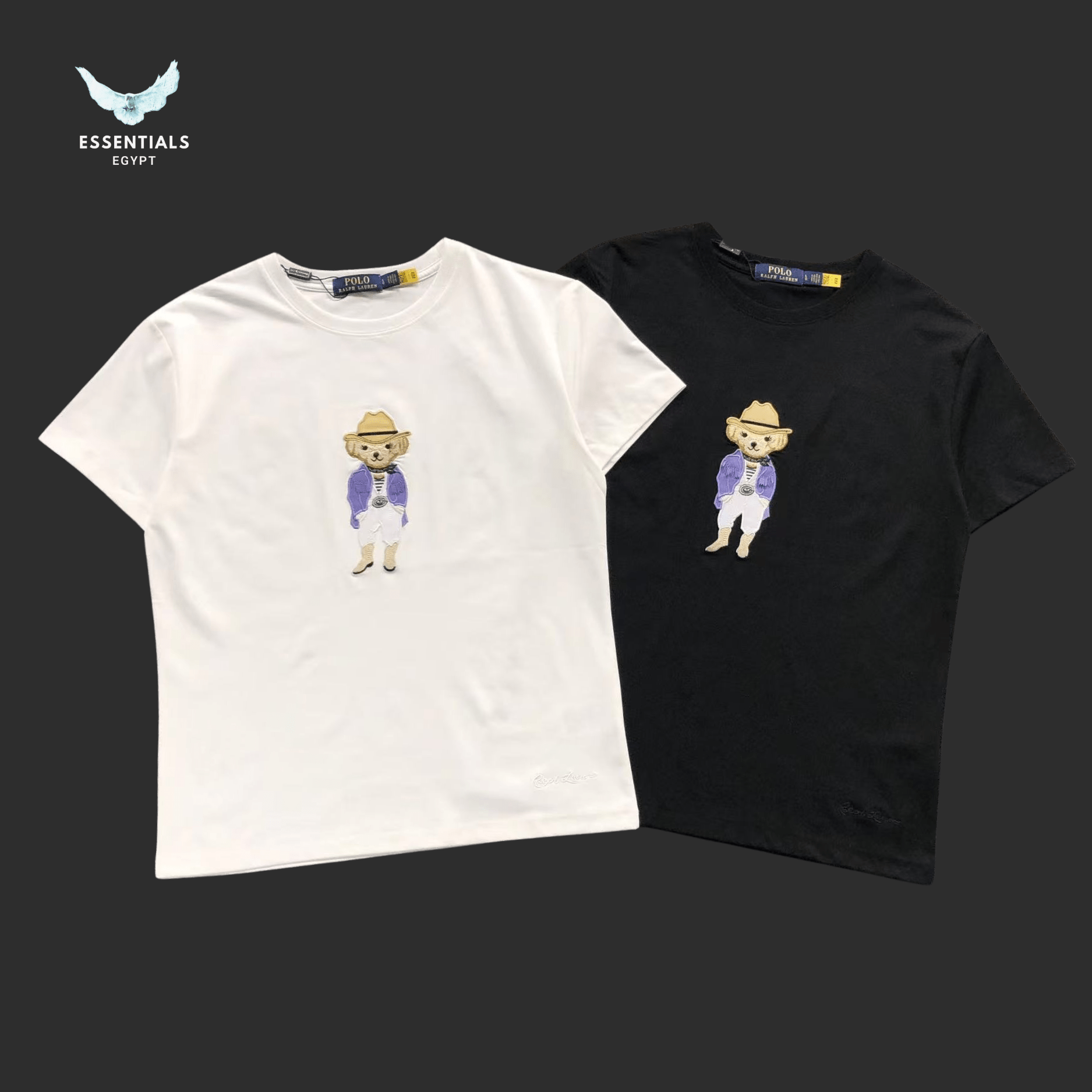 Ralph Lauren T-Shirt – Bear in Straw Hat - ESSENTIALS EGYPT