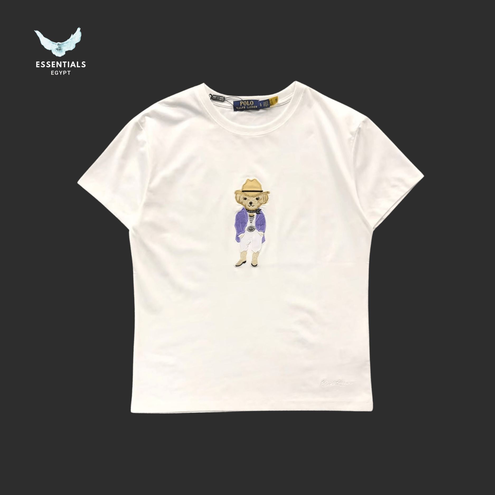 Ralph Lauren T-Shirt – Bear in Straw Hat - ESSENTIALS EGYPT