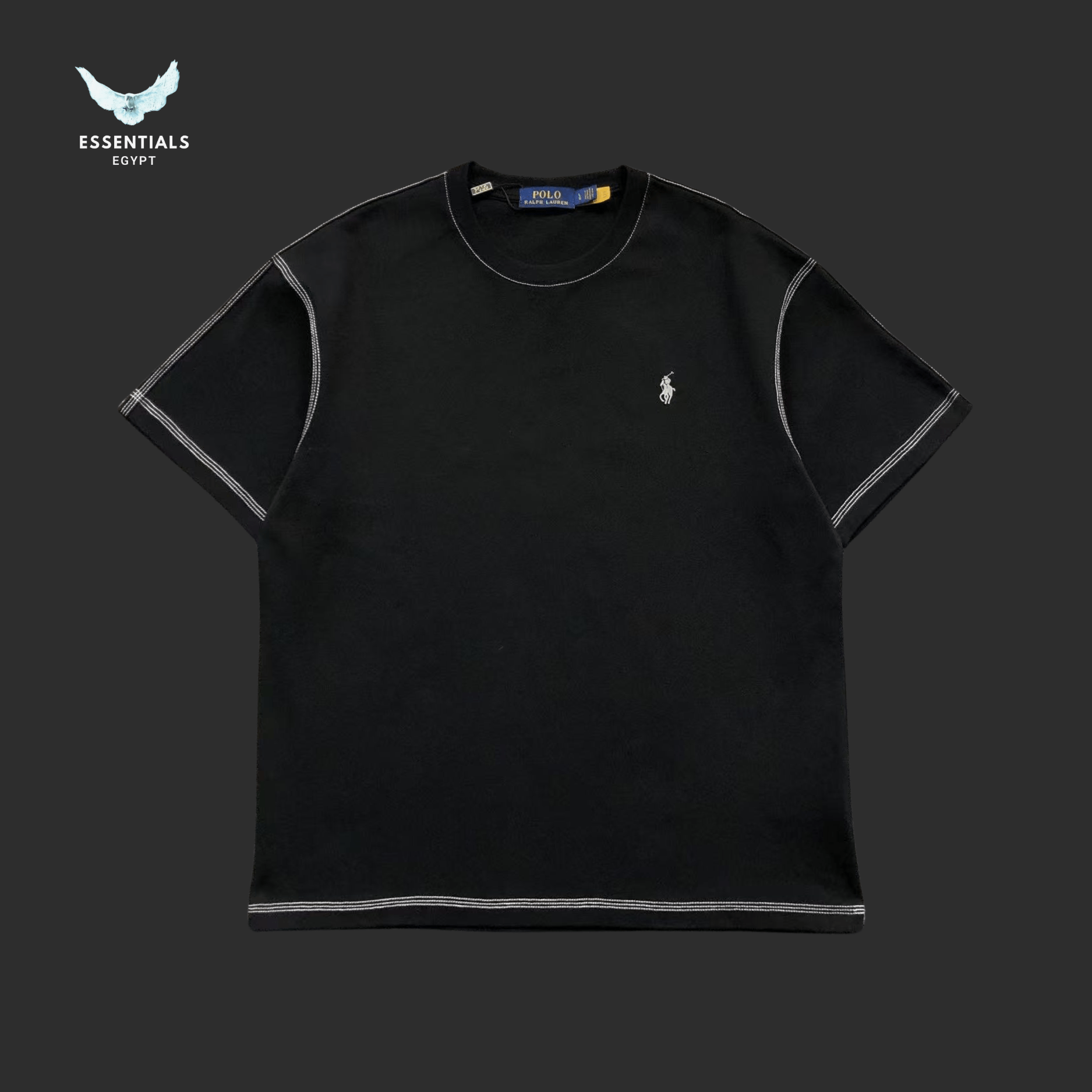Ralph Lauren T-Shirt – Slim Cotton Black - ESSENTIALS EGYPT
