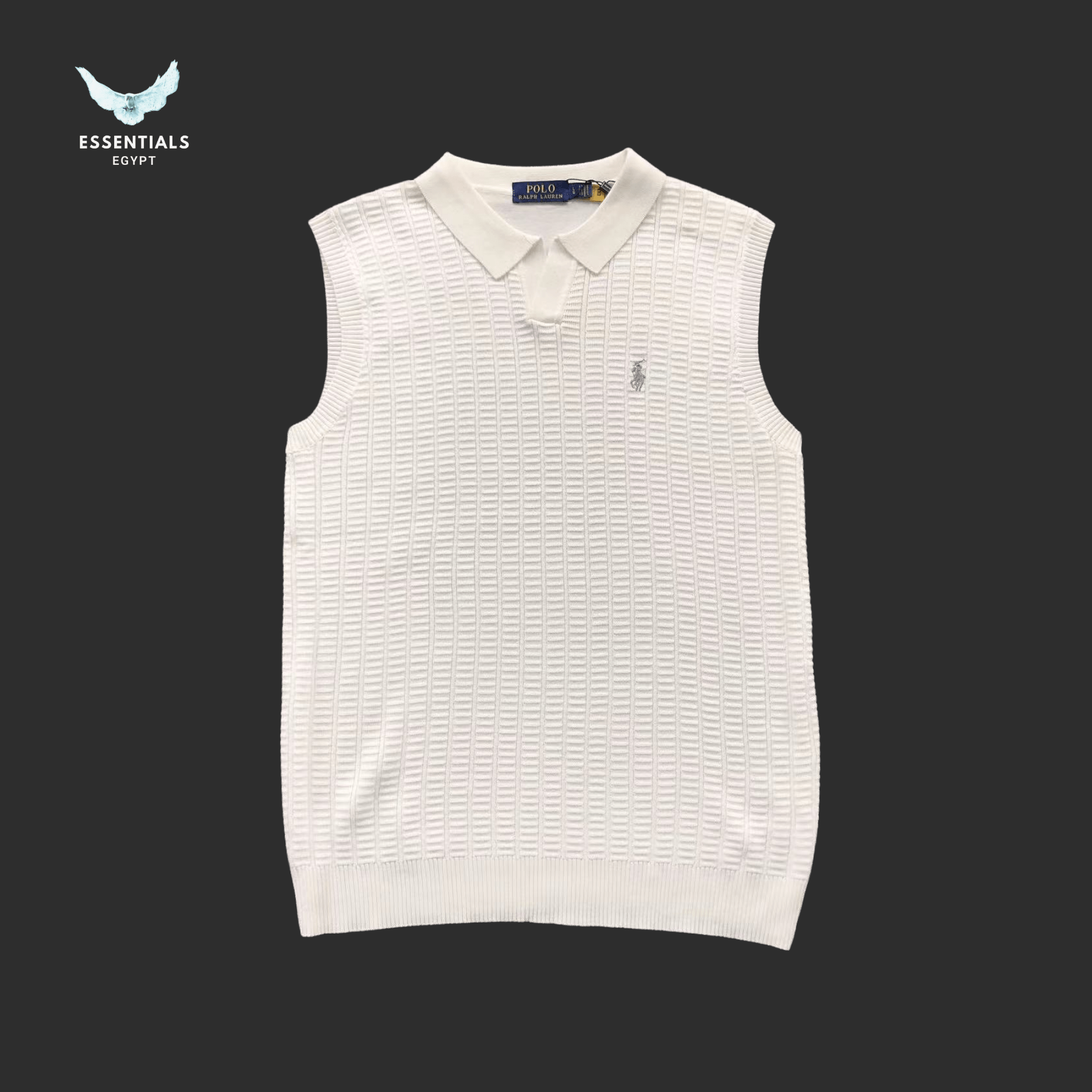 Ralph Lauren Sweater Vest – Waffle Knit - ESSENTIALS EGYPT