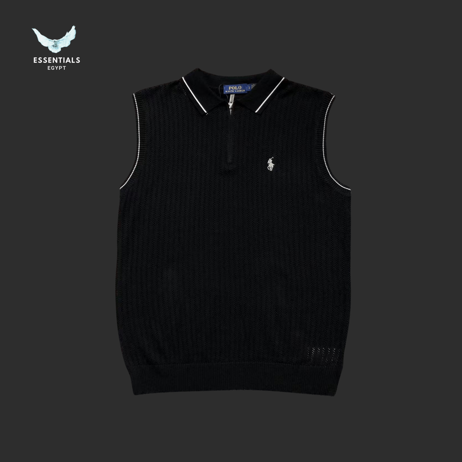 Ralph Lauren Knit Vest – Polo Detail - ESSENTIALS EGYPT