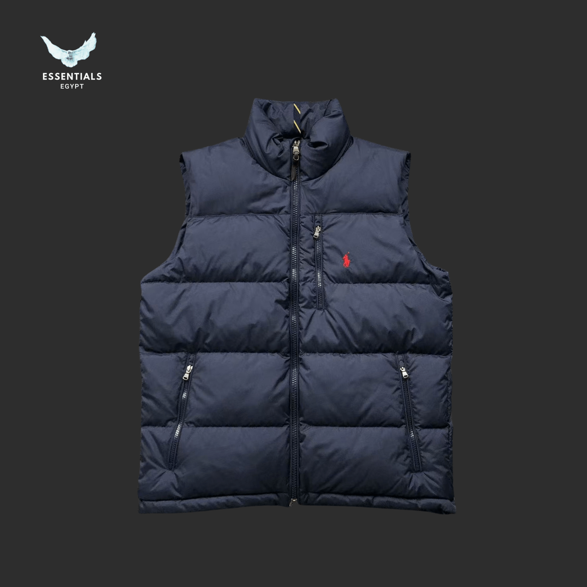 Ralph Lauren Down Vest – Two - Tone Puffer - ESSENTIALS EGYPT