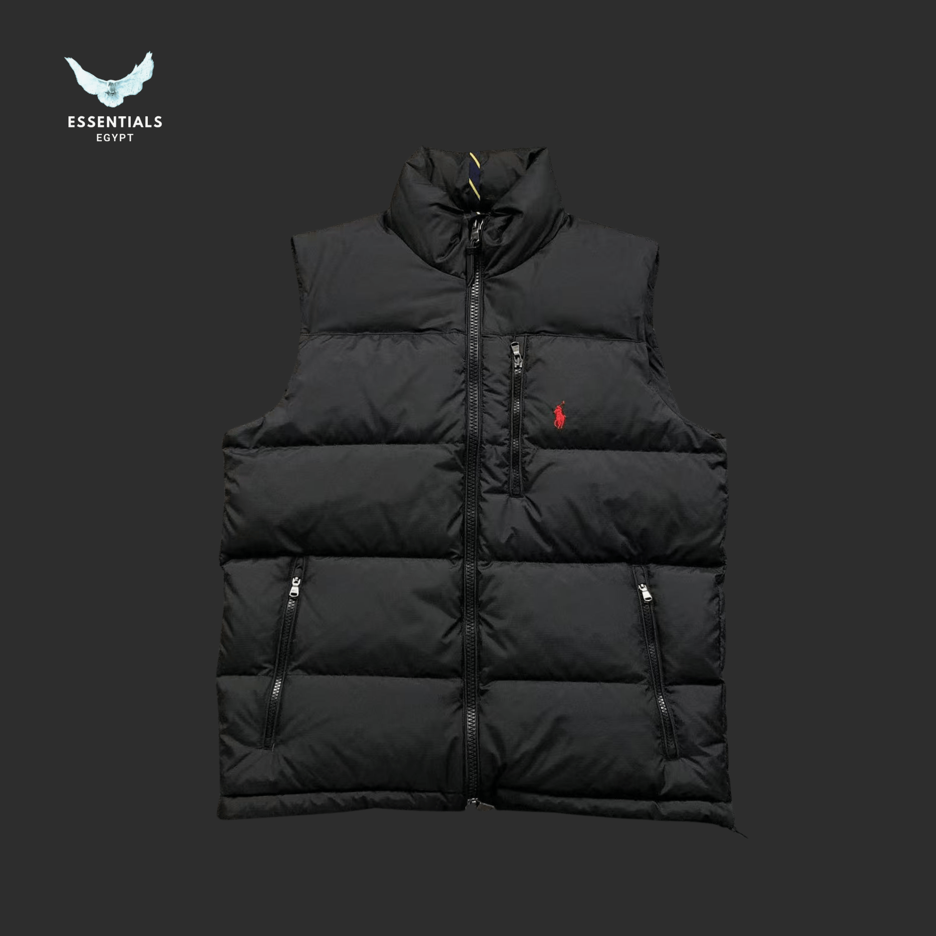 Ralph Lauren Down Vest – Two - Tone Puffer - ESSENTIALS EGYPT