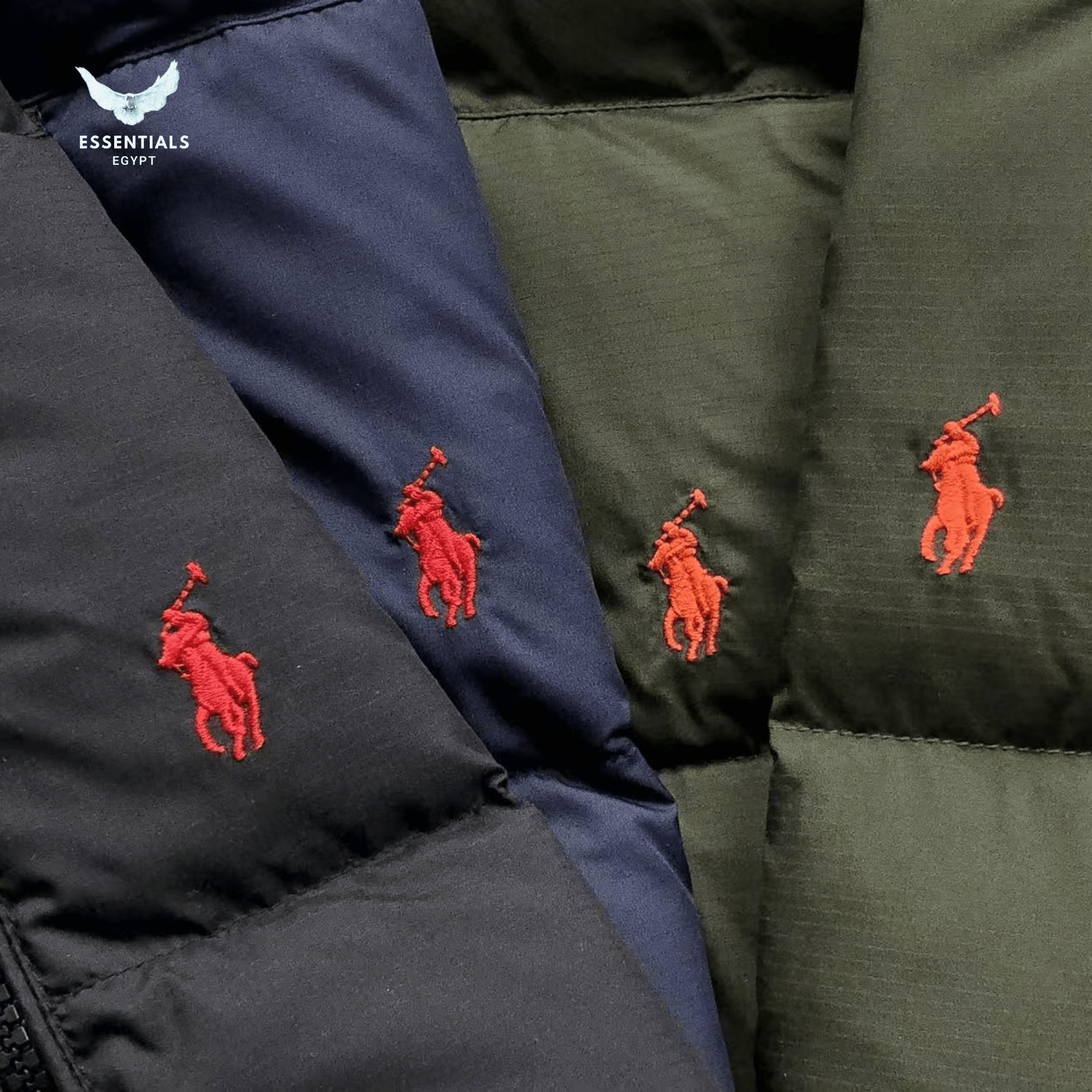 Ralph Lauren Down Vest – Two - Tone Puffer - ESSENTIALS EGYPT