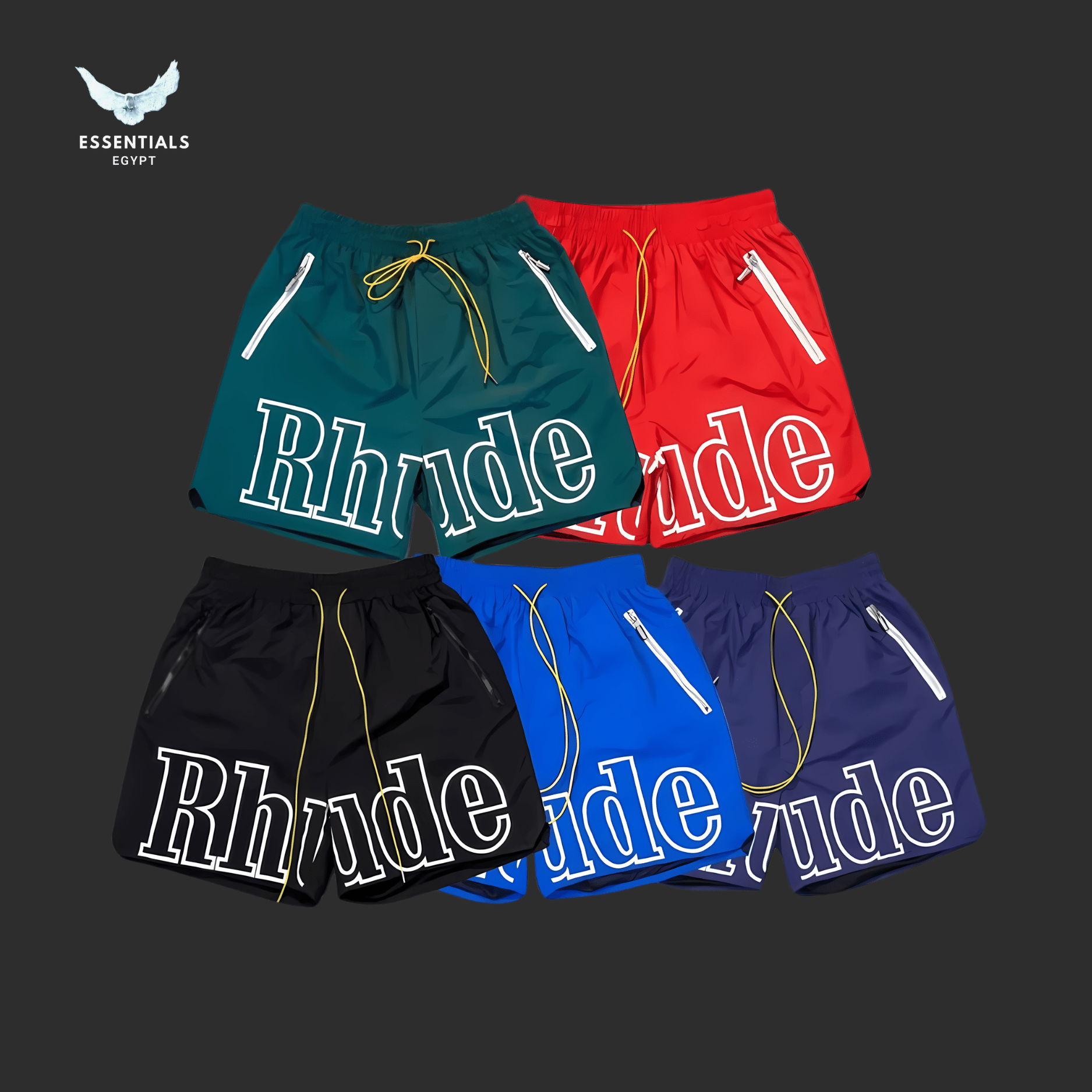 Rhude Logo Shorts - ESSENTIALS EGYPT