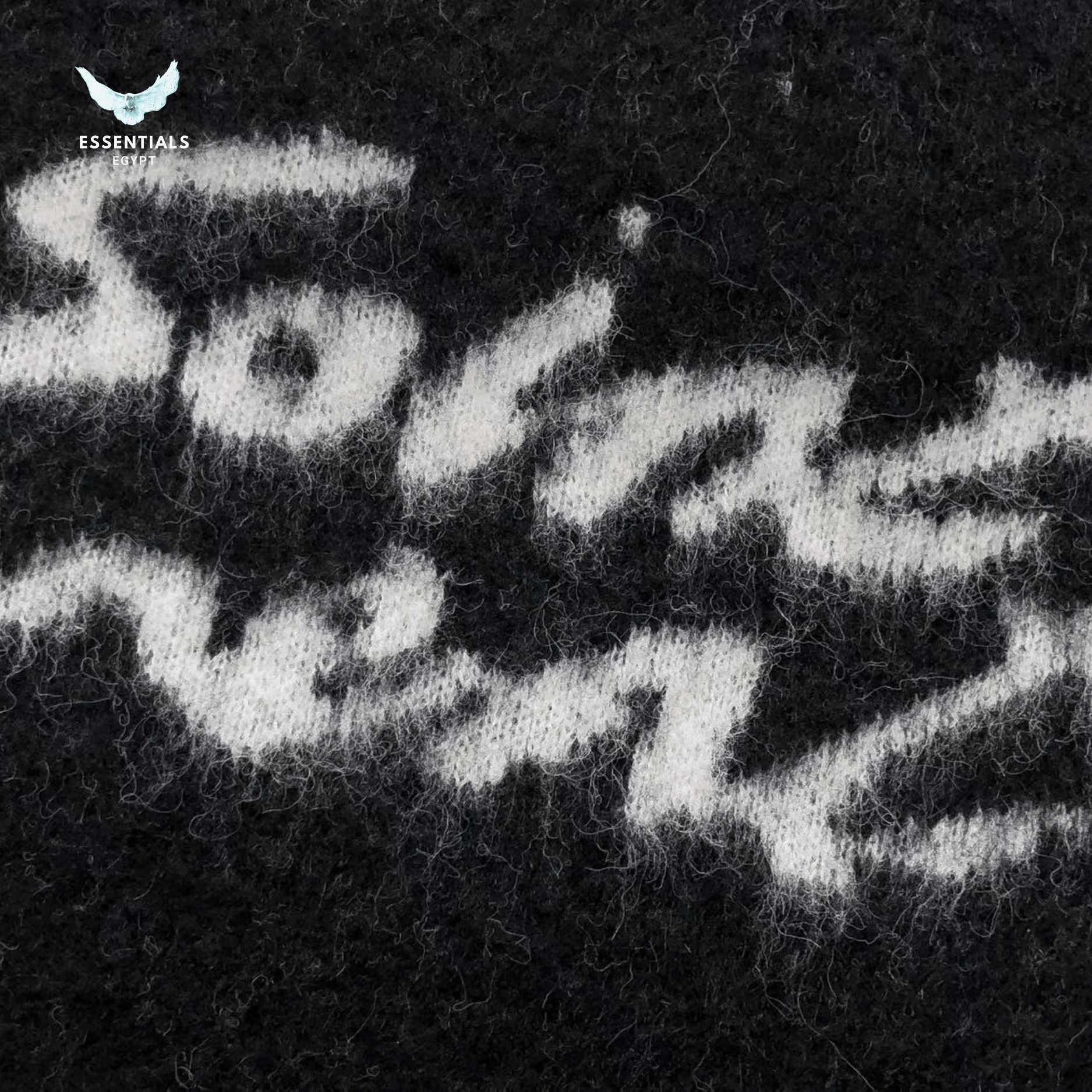 Saint Laurent Sweater – Script Logo Fuzzy Knit - ESSENTIALS EGYPT