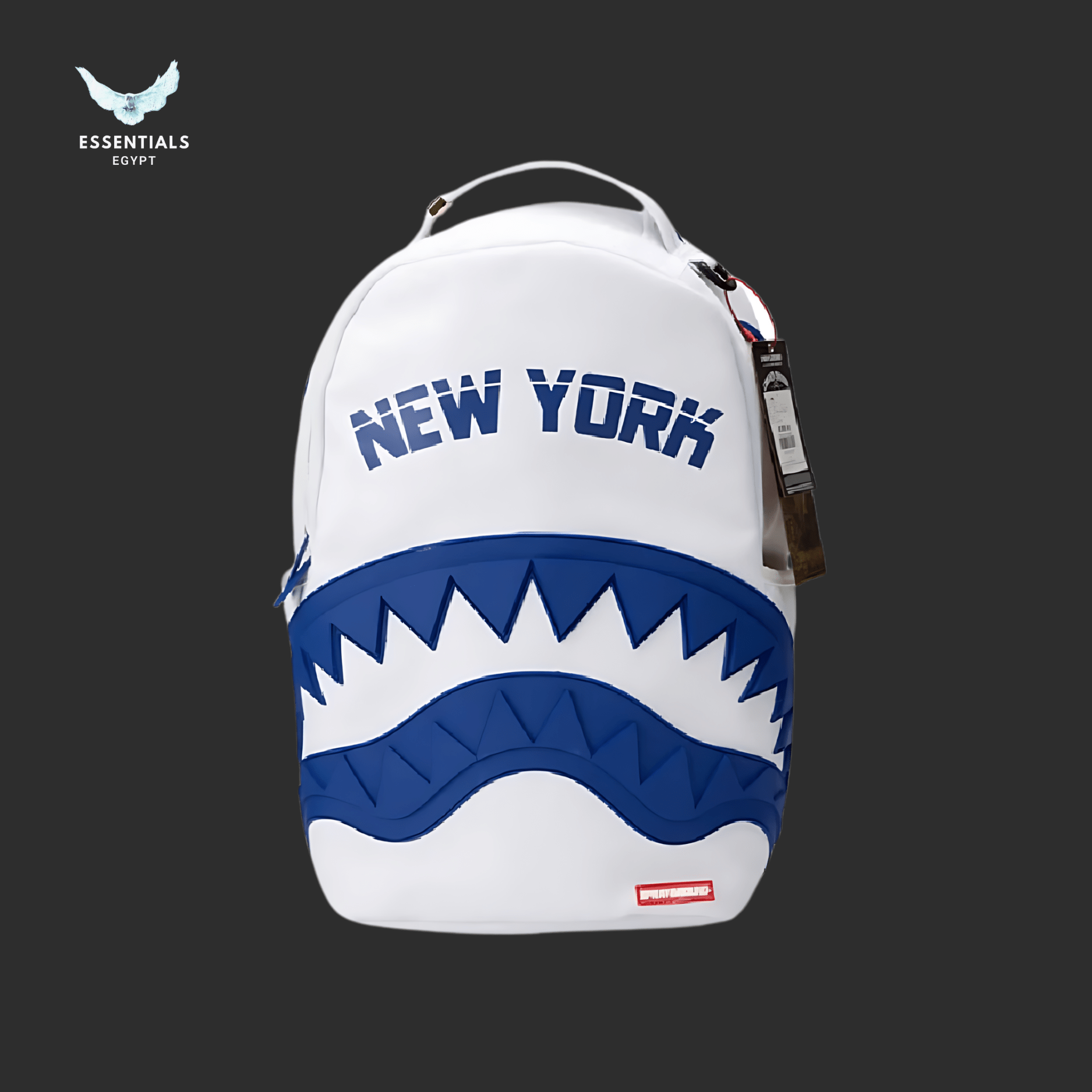 Sprayground white backpack hotsell