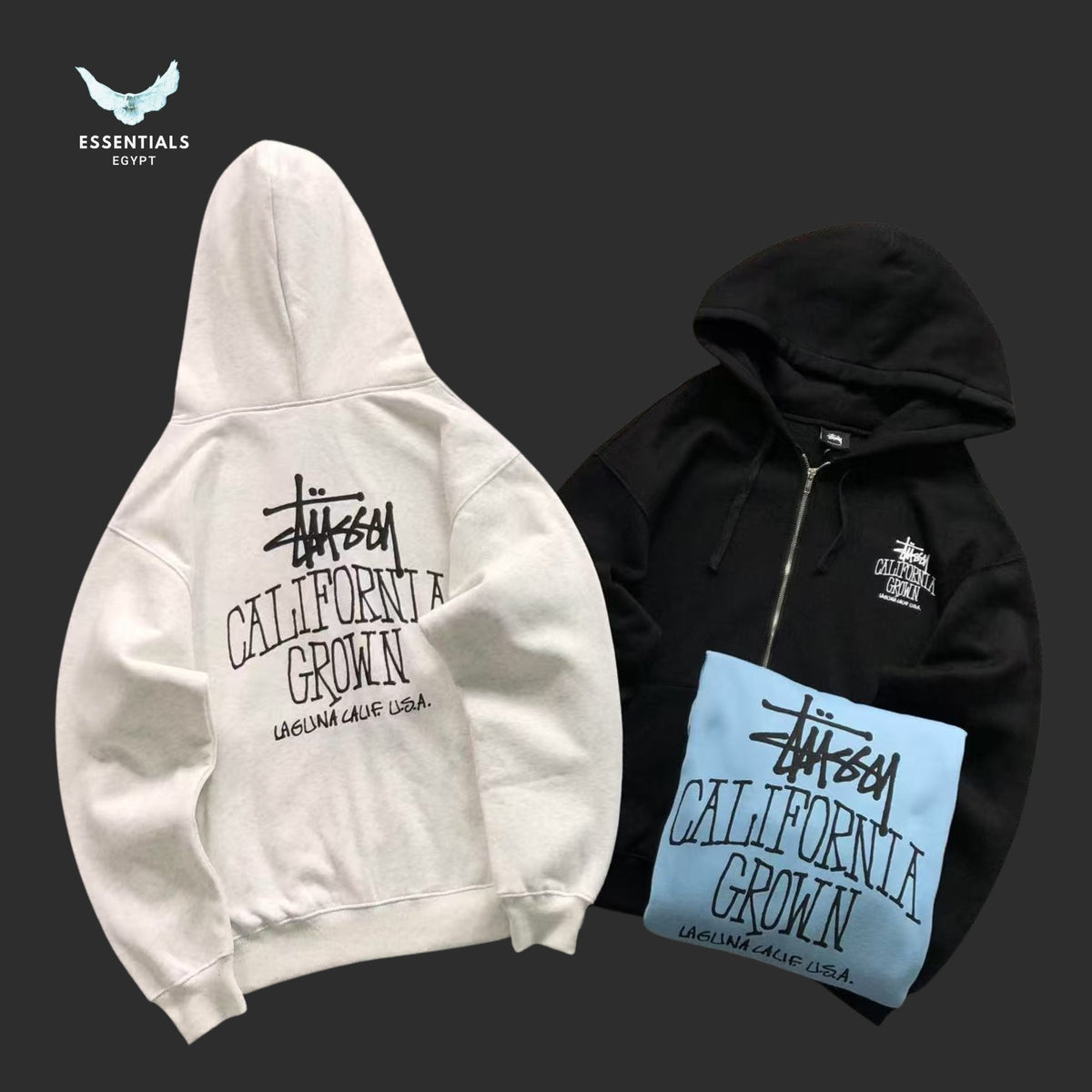 Stussy Cali Grown Zip Hoodie Egypt | Essentials EG