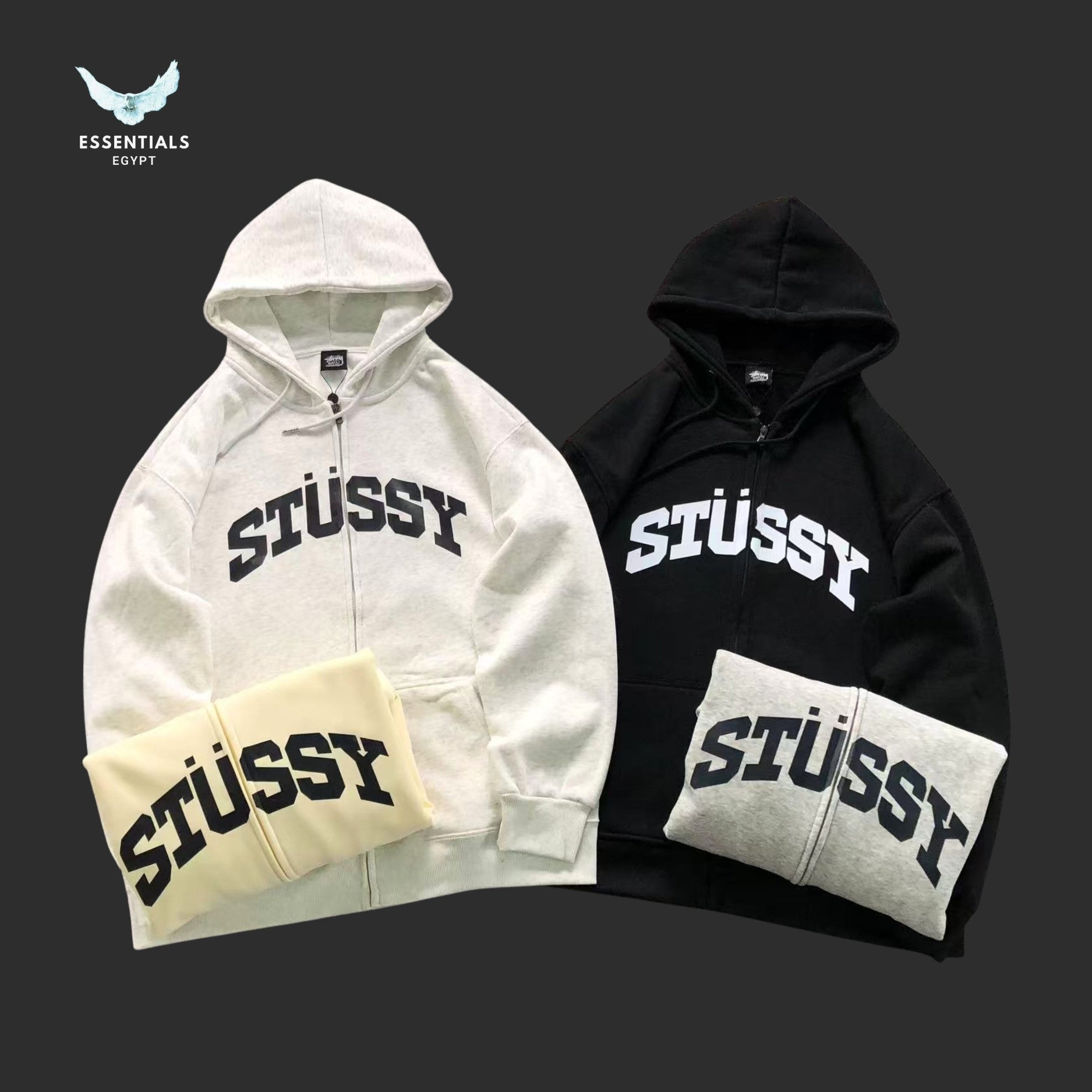 Stussy Block Sport Zip Hoodie Egypt | Essentials EG