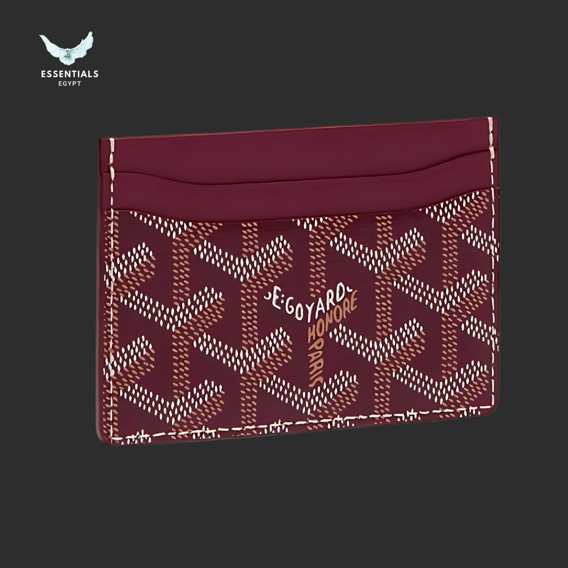 Goyard Saint Sulpice Wallet – Burgundy - ESSENTIALS EGYPT