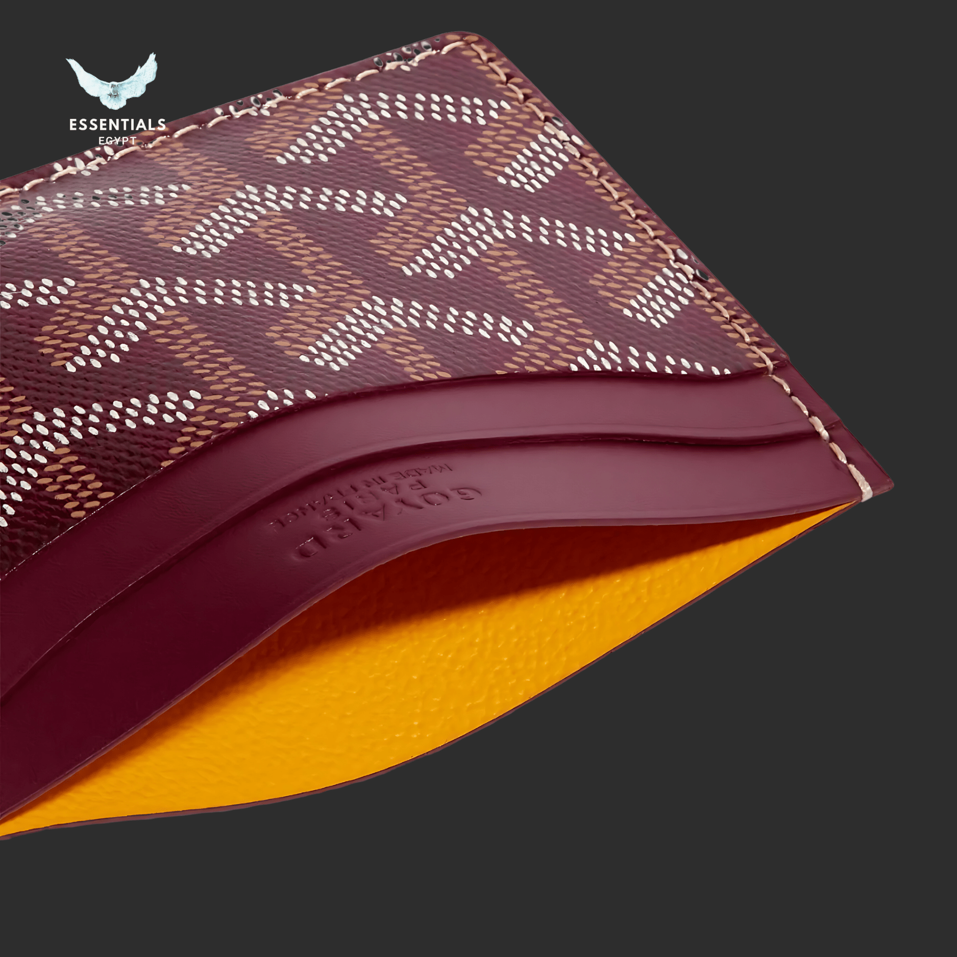 Goyard Saint Sulpice Wallet – Burgundy - ESSENTIALS EGYPT