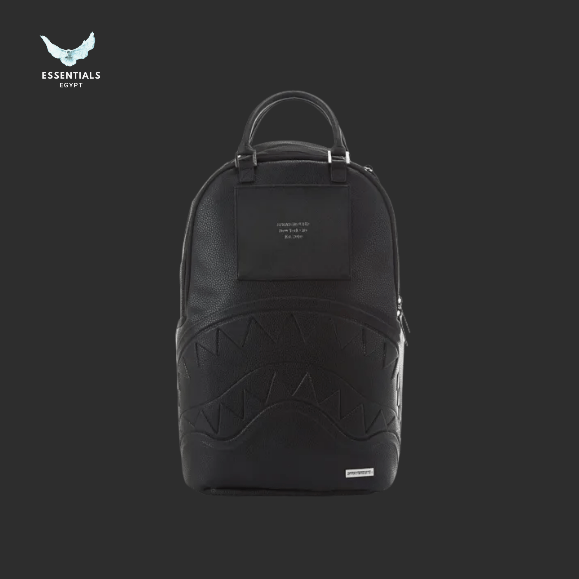 Sprayground Backpack – Blackout Luxe Leather - ESSENTIALS EGYPT