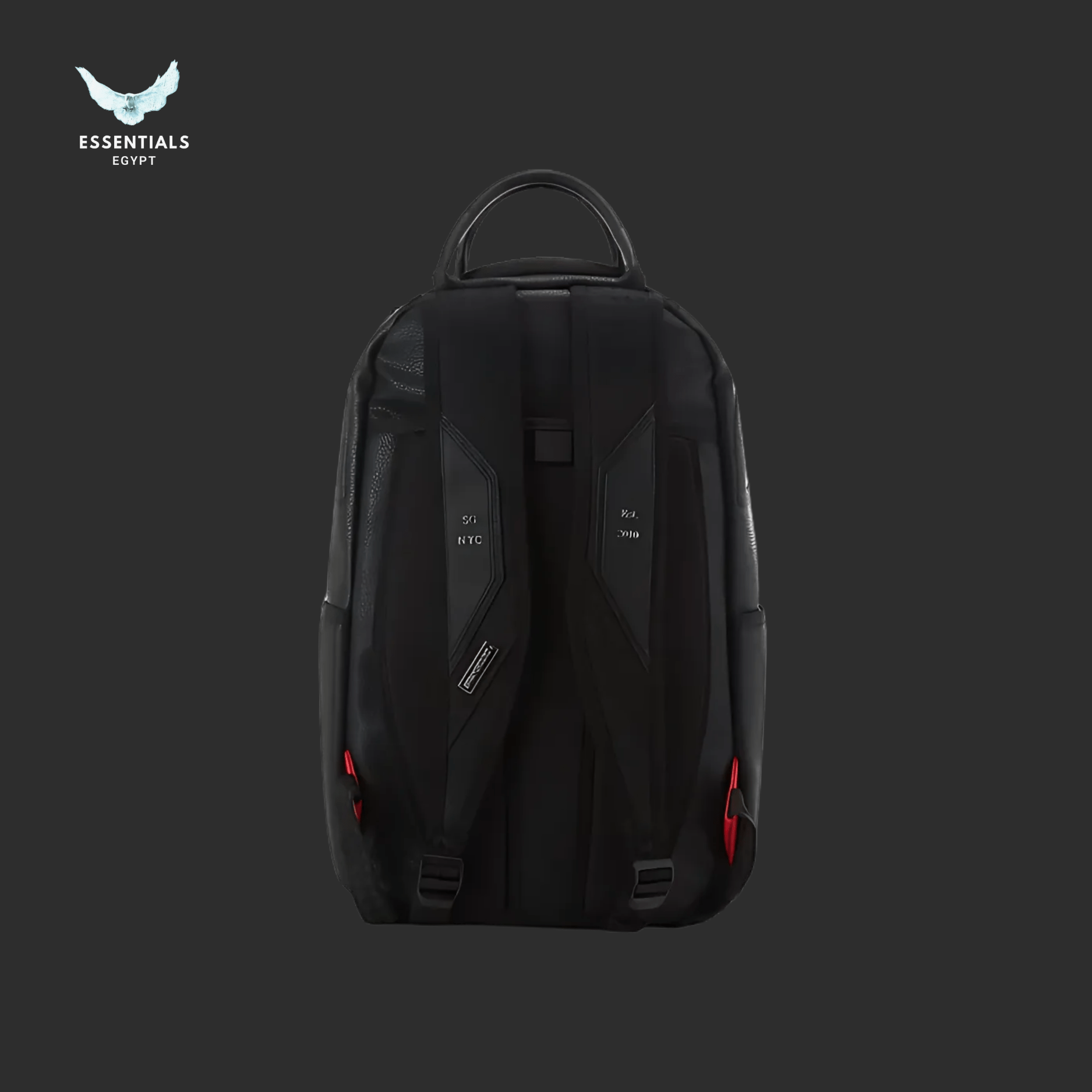 Sprayground Backpack – Blackout Luxe Leather - ESSENTIALS EGYPT