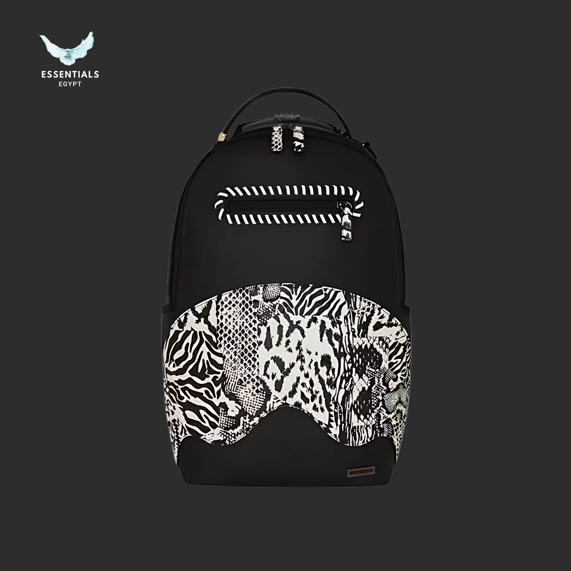 Sprayground Backpack – Black White Jungle Shark