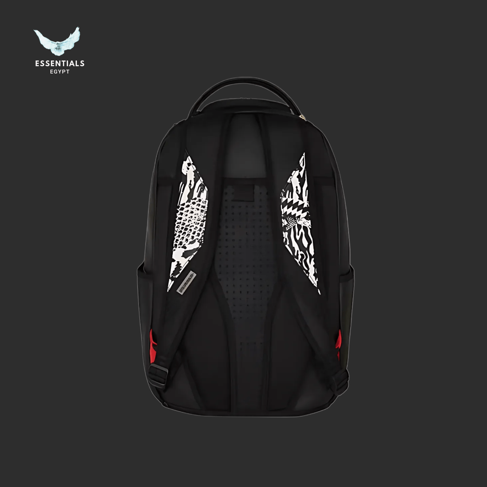 Sprayground Backpack – Black White Jungle Shark - ESSENTIALS EGYPT