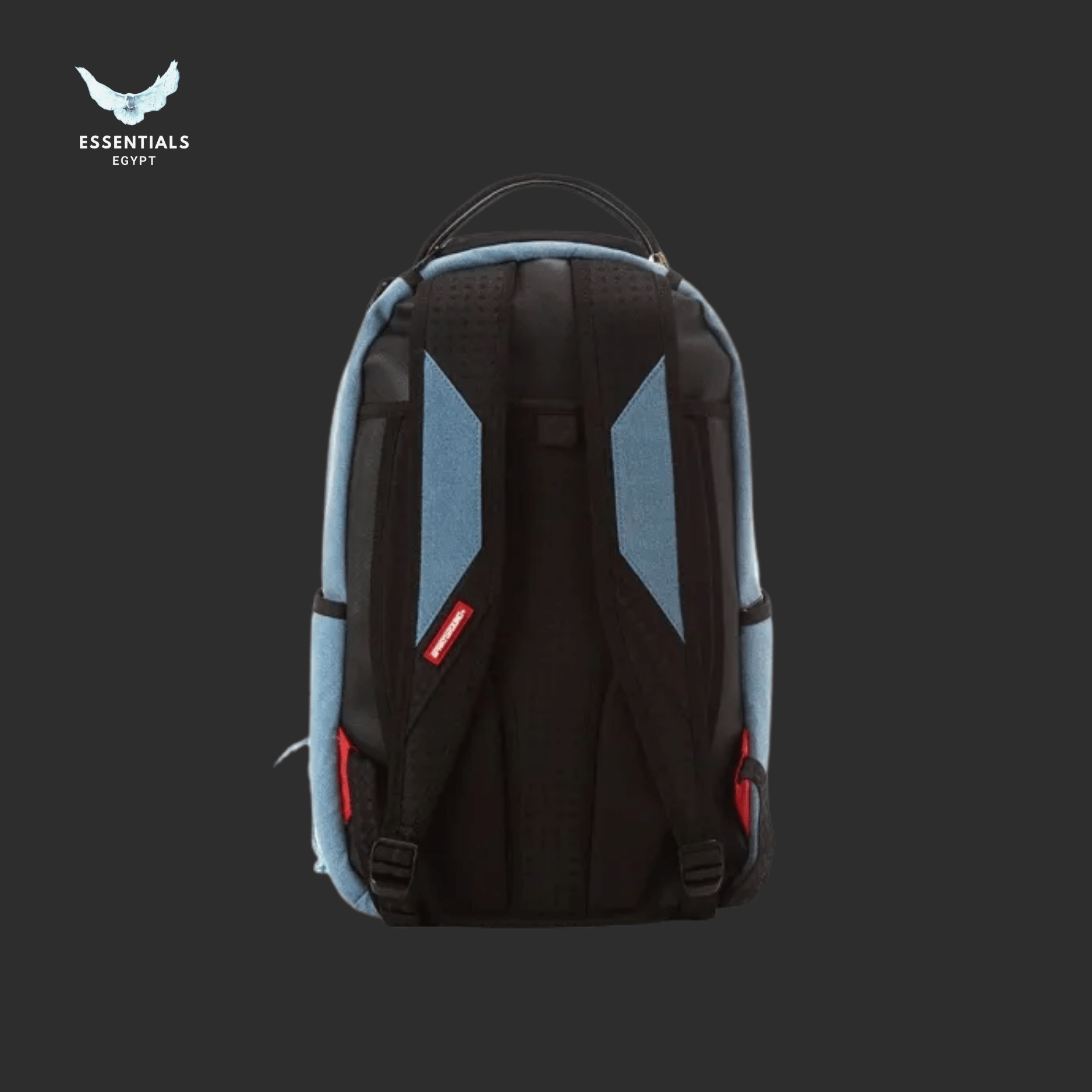 Sprayground Backpack – Denim Checkered Shark - ESSENTIALS EGYPT