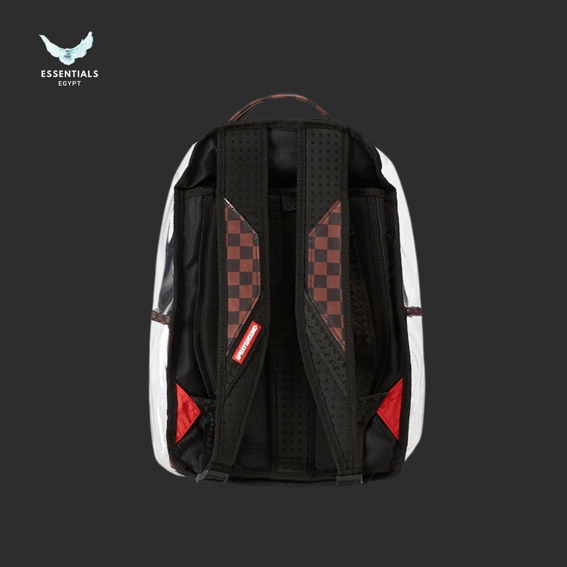Sprayground Backpack – Clear Checkered Shark - ESSENTIALS EGYPT