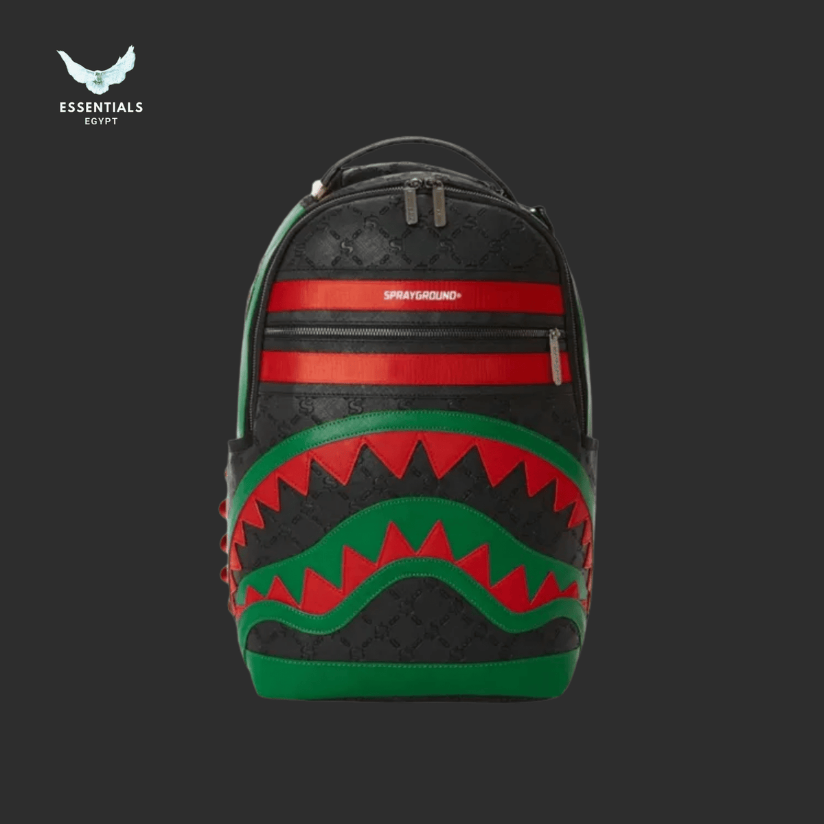 Sprayground Red and Green Graphic Backpack SPRAYGROUND 90 main image 3