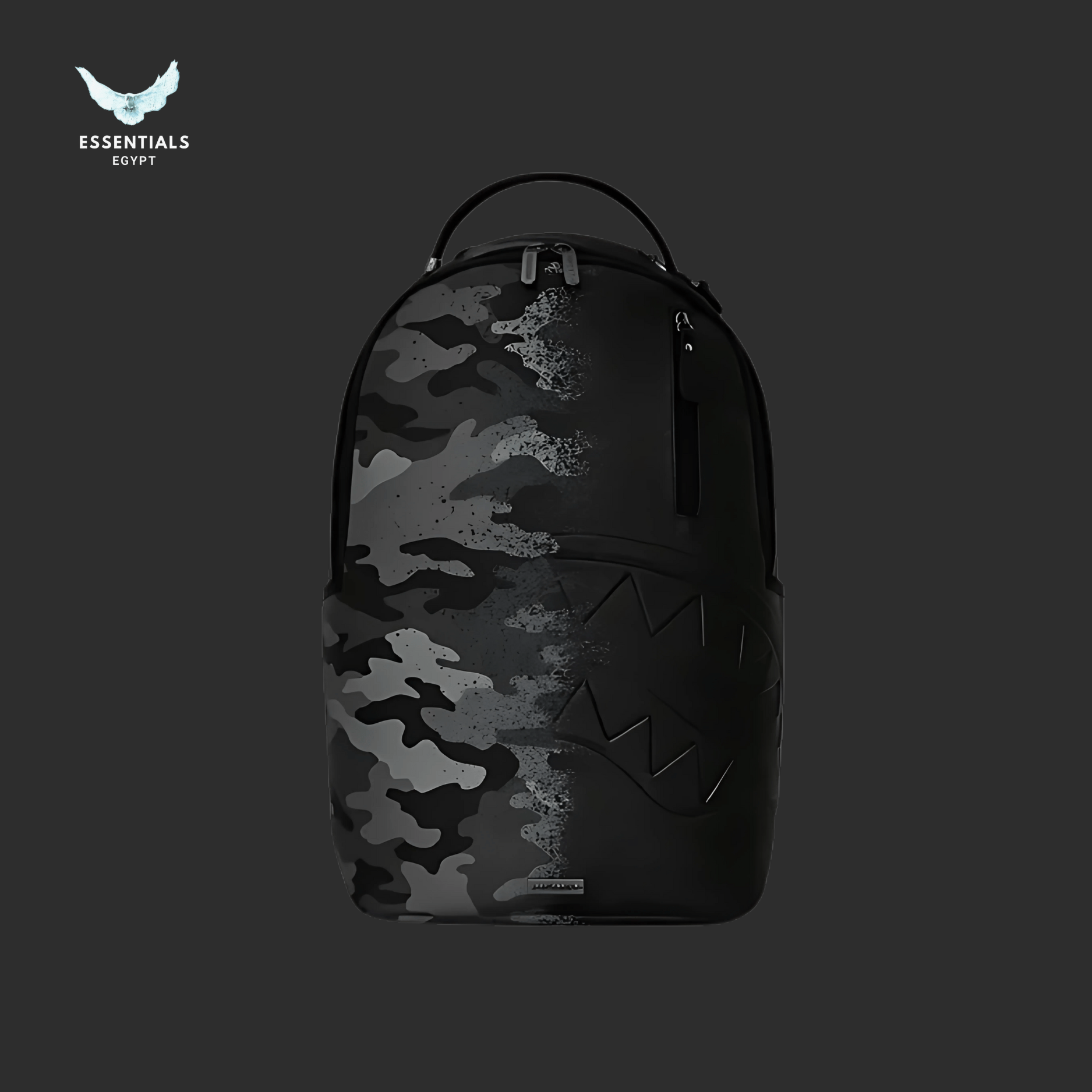 Sprayground Backpack – Stealth Camo Blackout - ESSENTIALS EGYPT